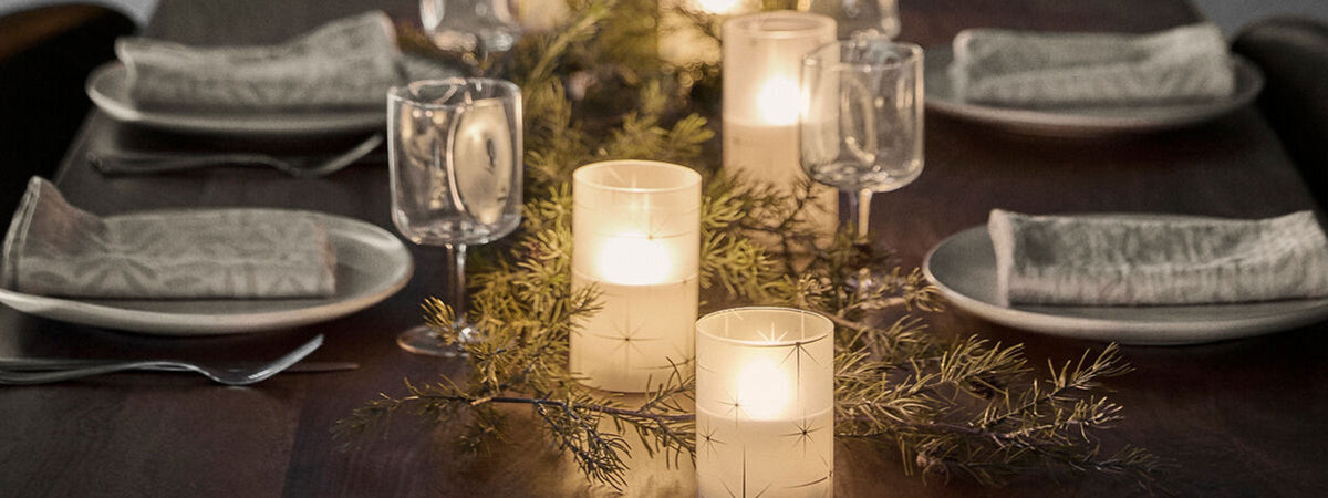 Christmas Candles + Candle Holders