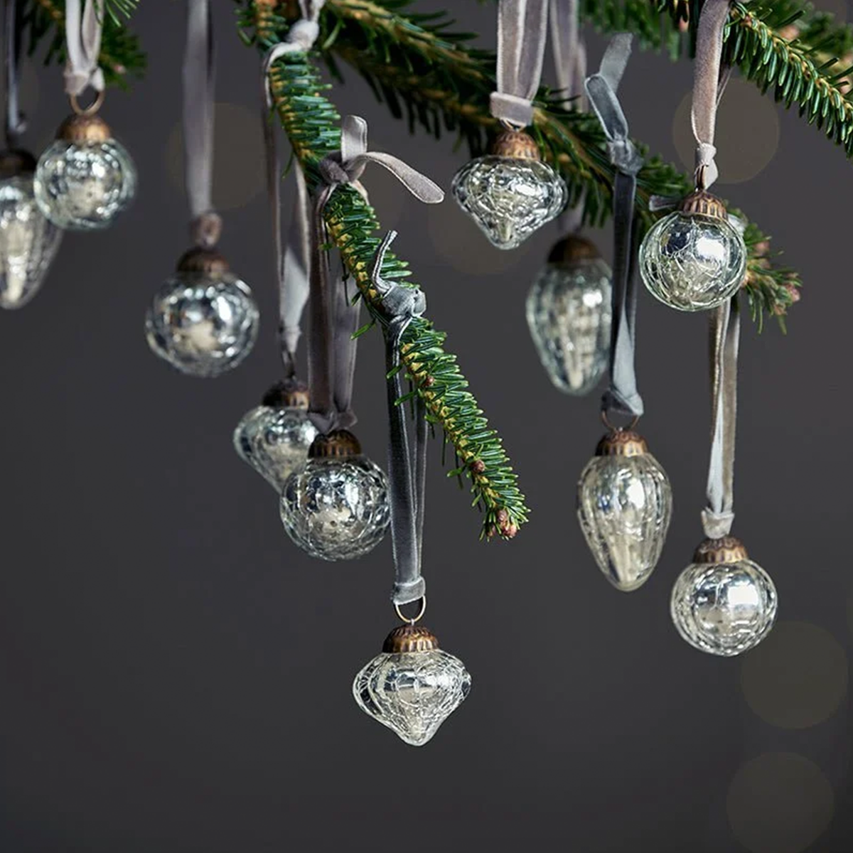 Adisa Bauble Jar - Antique Silver (Set of 16)