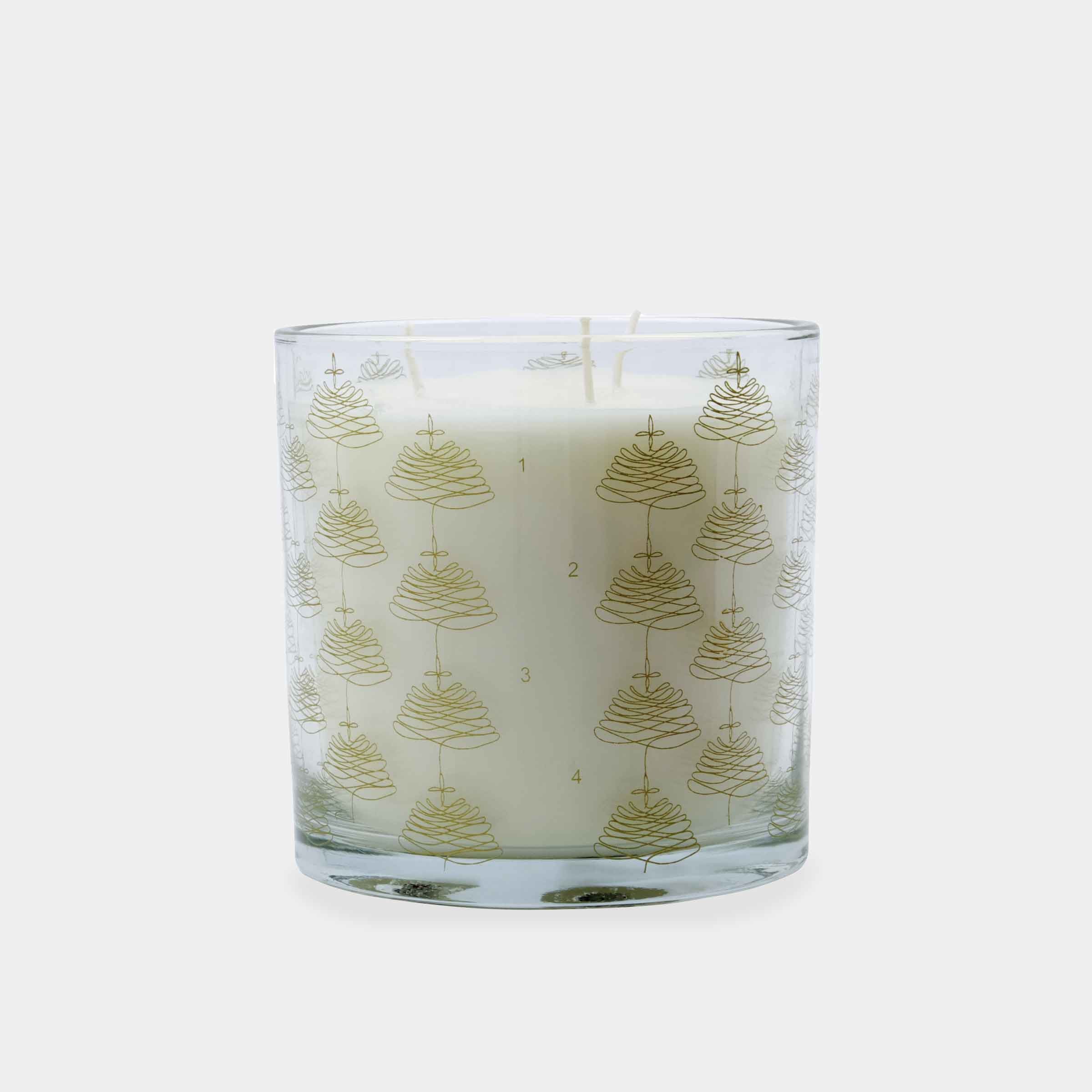 Advent Candle in Glass | Gold
