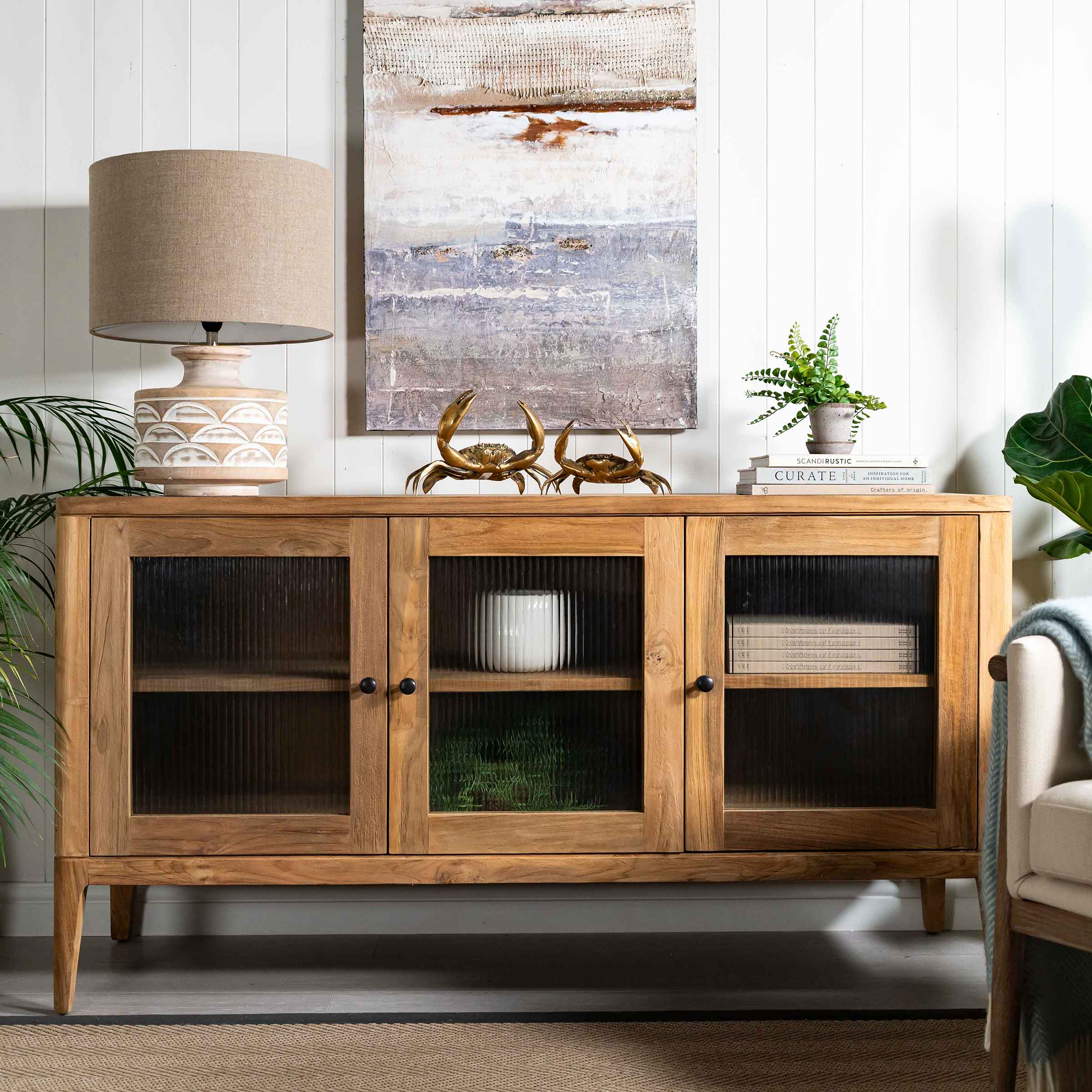 Arch Glass Sideboard | 3 Doors