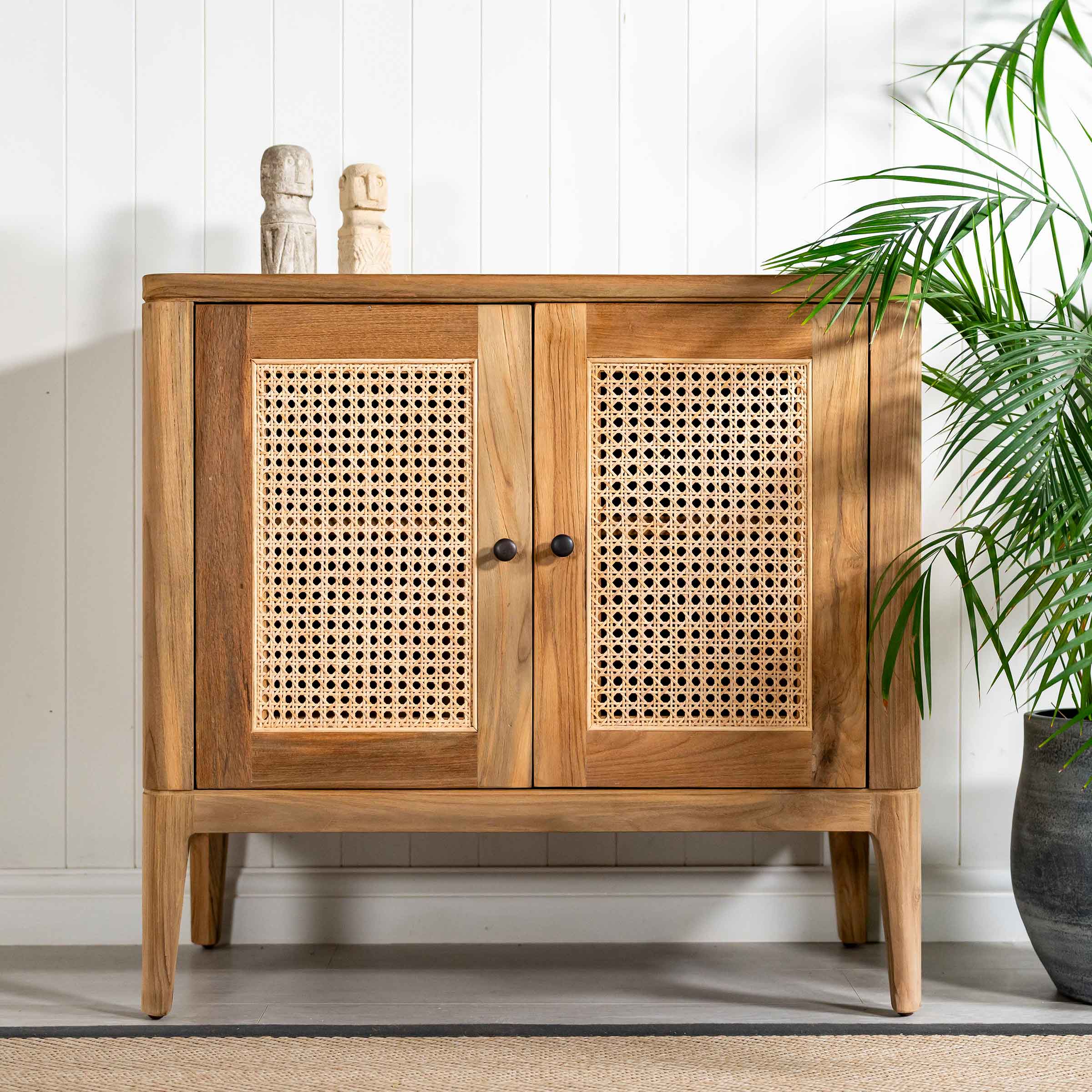 Arch Rattan Cabinet | 2 Door