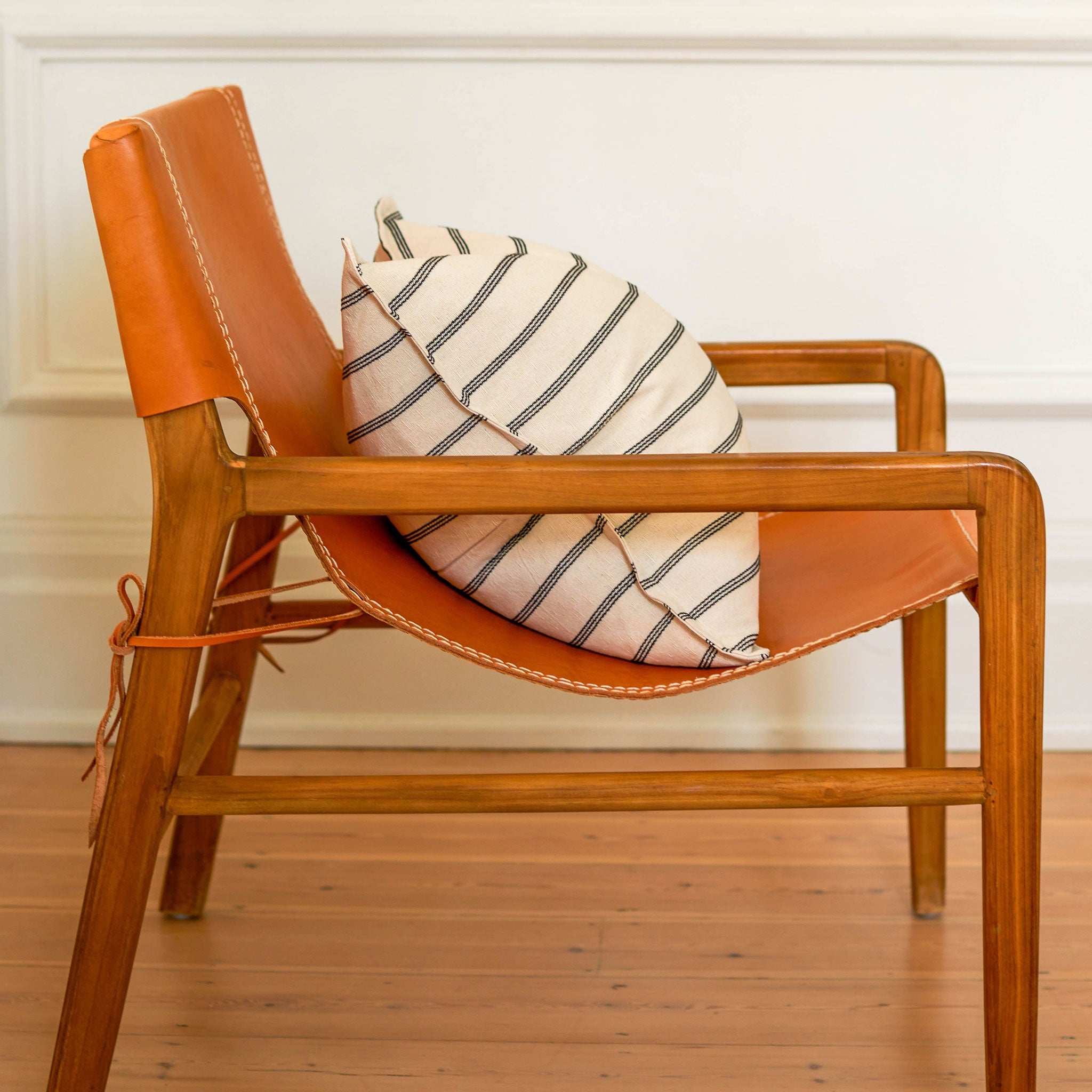 Arthur Large Oblong Cushion | Stitched Stripe