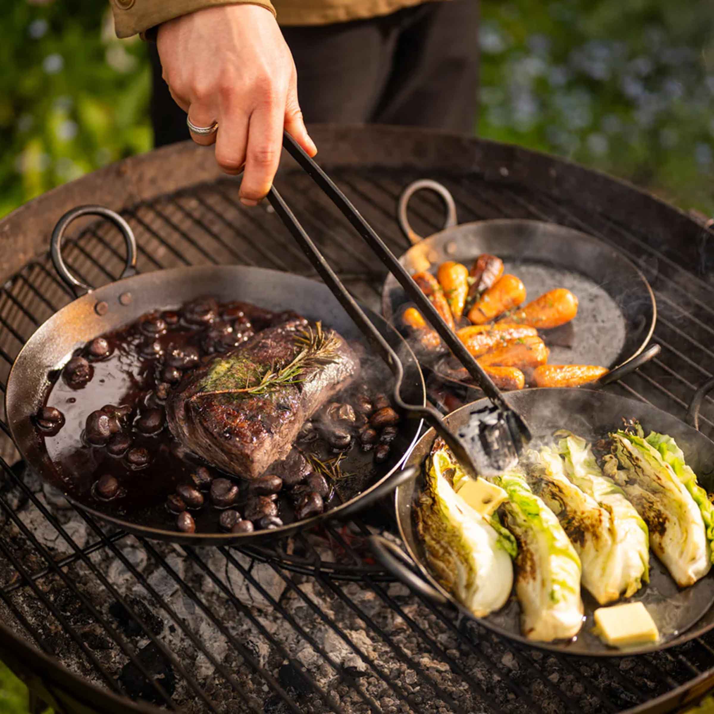 BBQ Skillet Pans | Set of 3