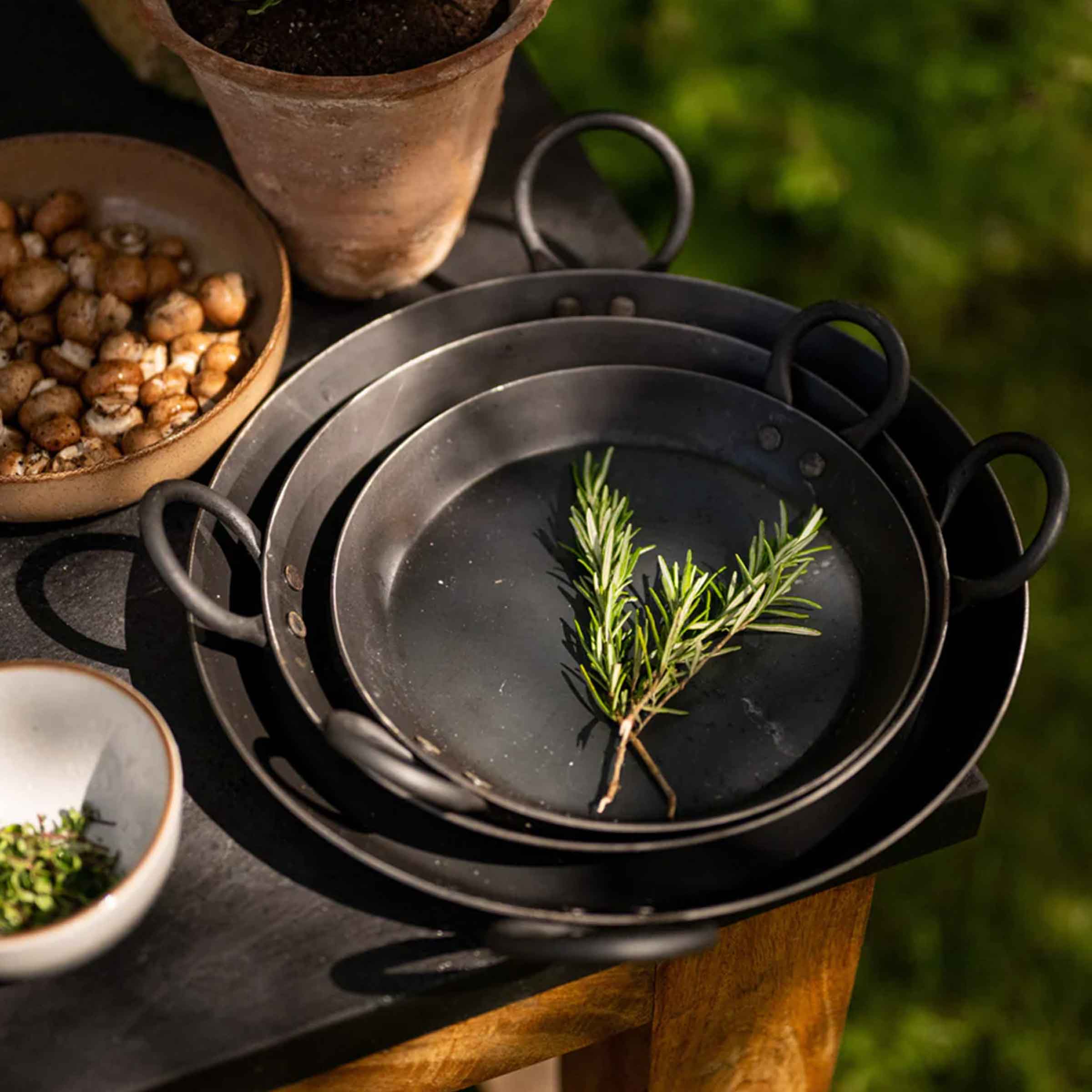 BBQ Skillet Pans | Set of 3