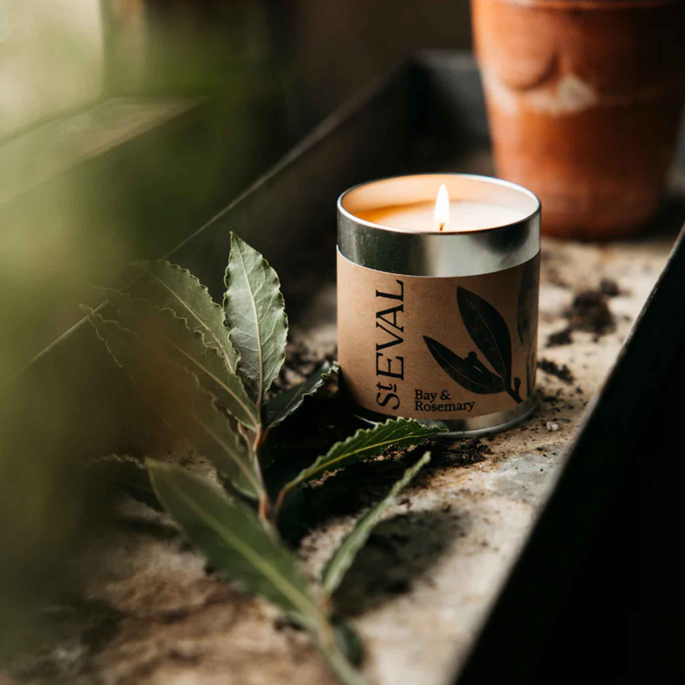 Bay & Rosemary | Scented Tin Candle