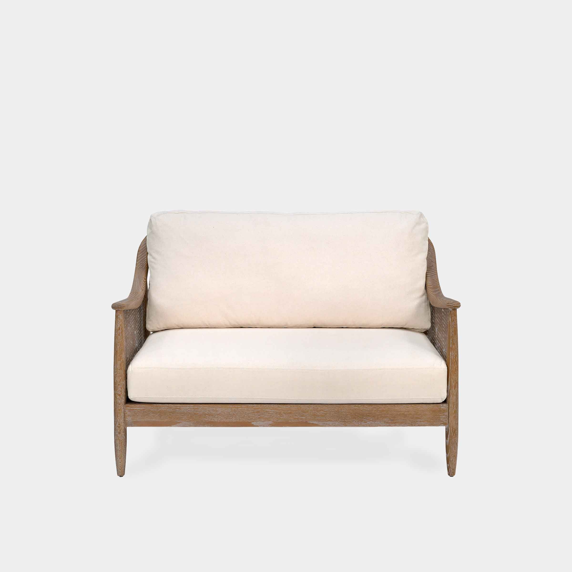 Bayan Rattan 2 Seater Sofa |Oatmeal