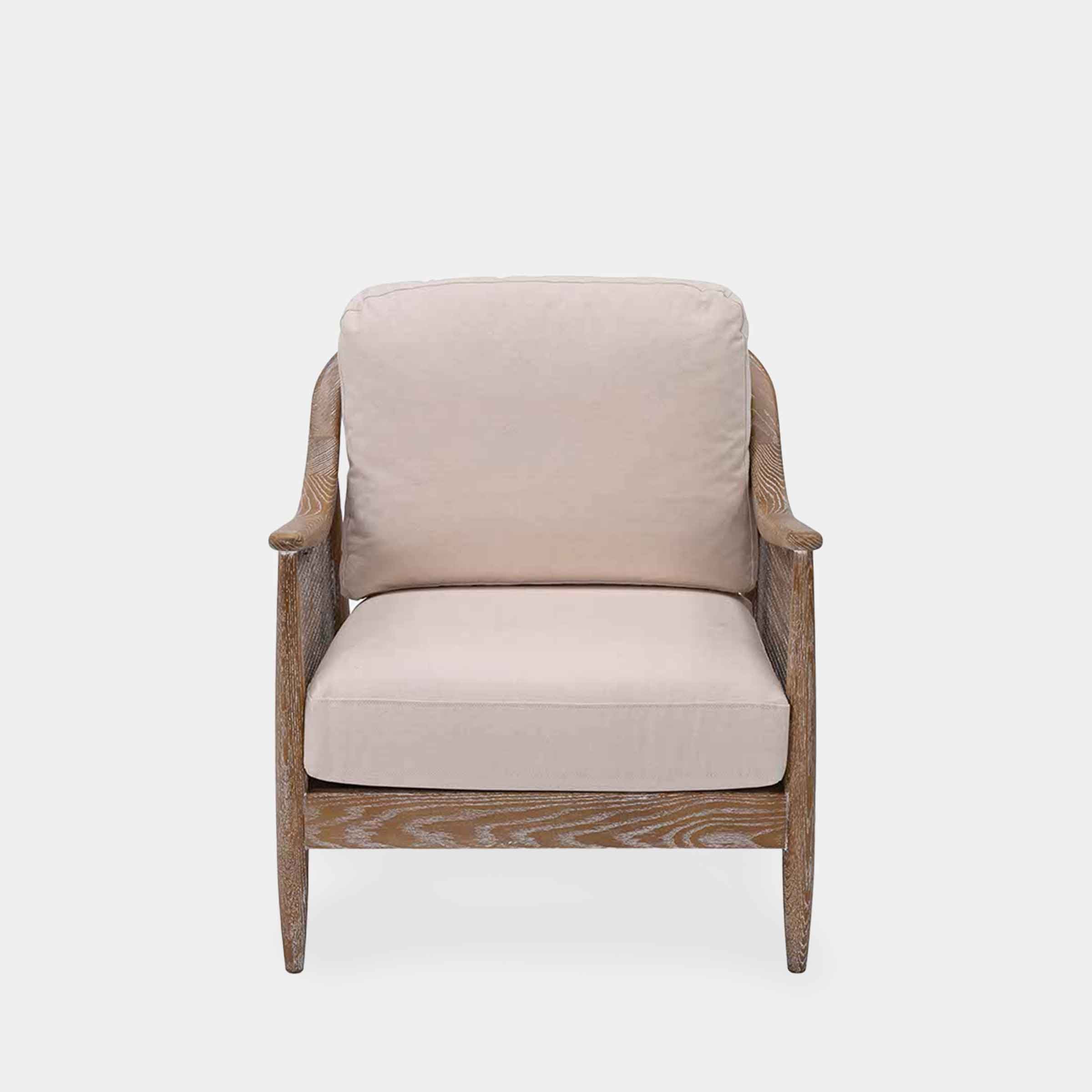 Bayan Rattan Armchair | Oatmeal