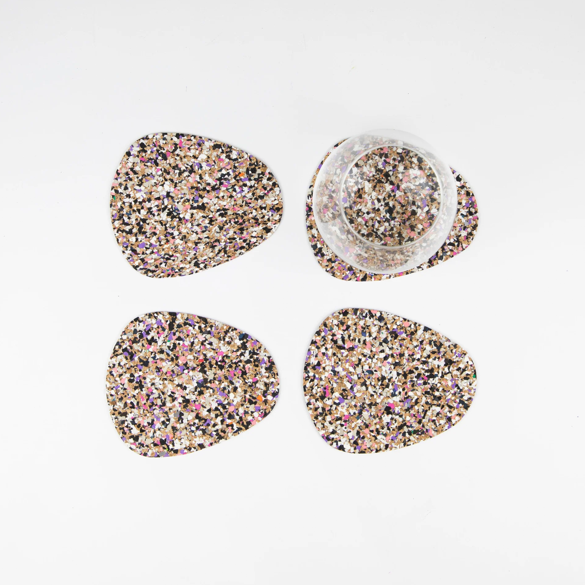 Beach Clean Pebble Coaster I Set of 4