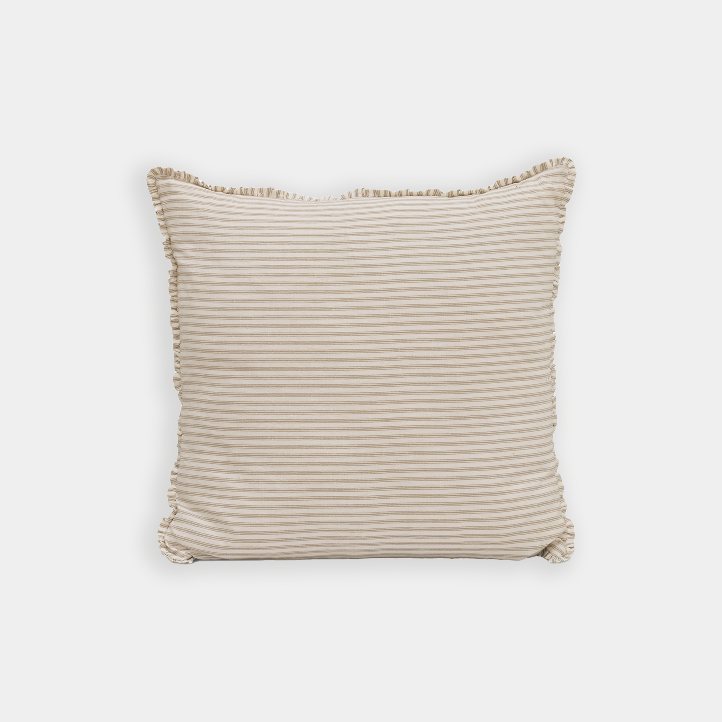 Boxwell Stripe Cushion | Natural | 60 x 60cm
