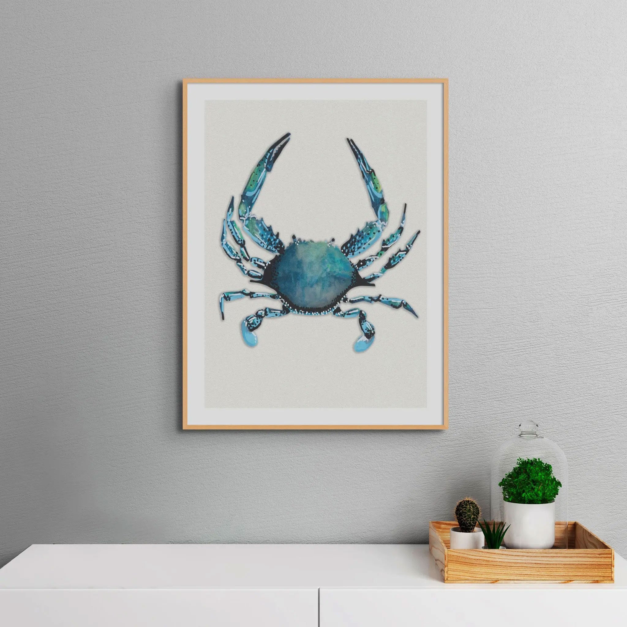 Crab Watercolour Shellfish Print