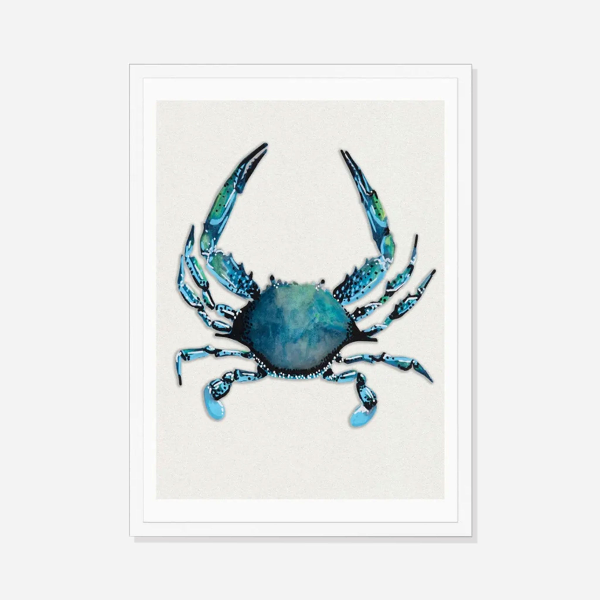 Crab Watercolour Shellfish Print