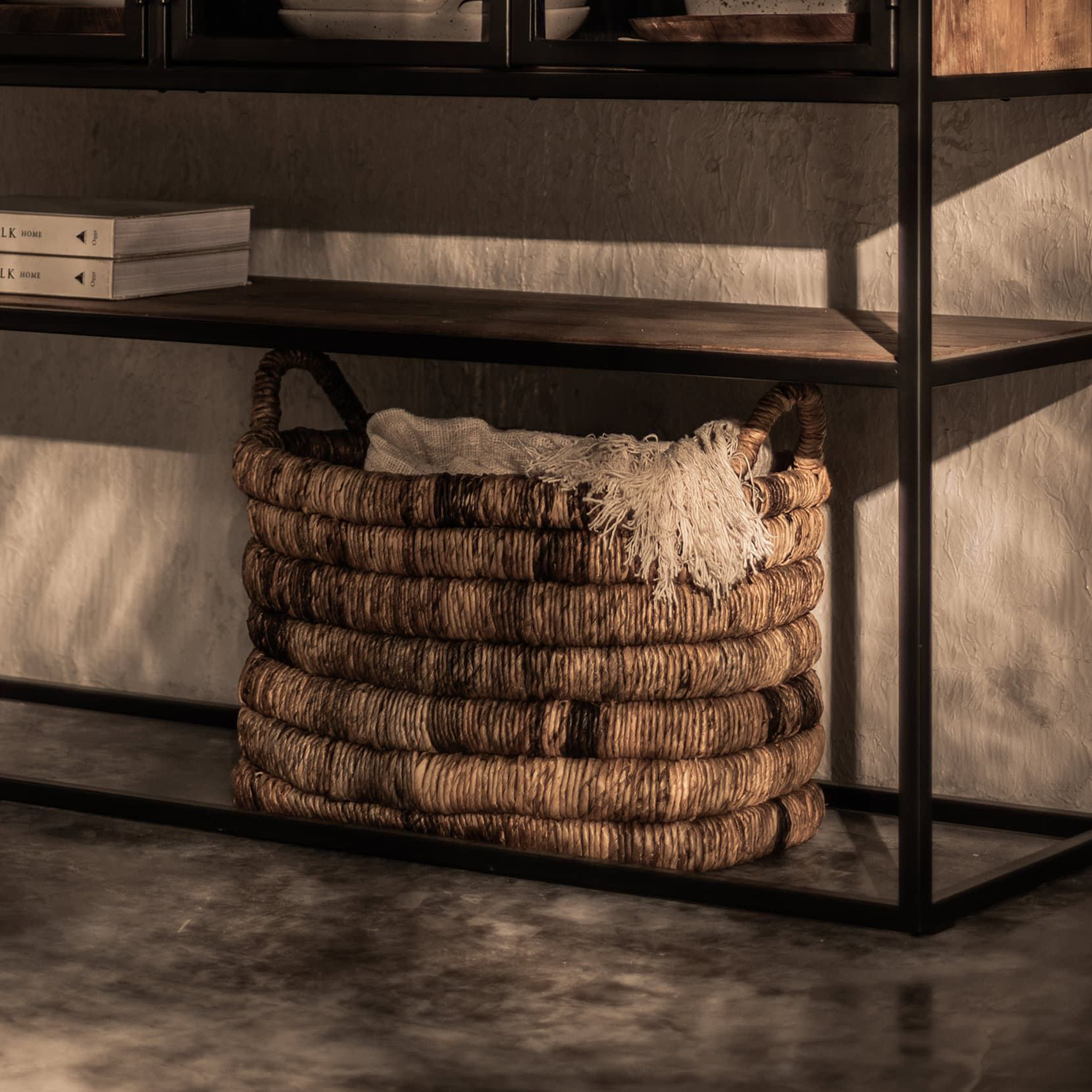 Caterpillar Sago Rectangular Basket