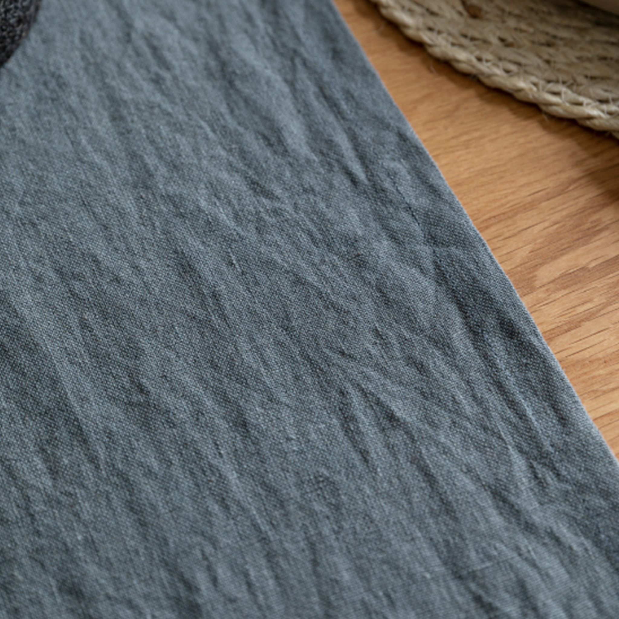 Classic Linen Table Runner | Charcoal