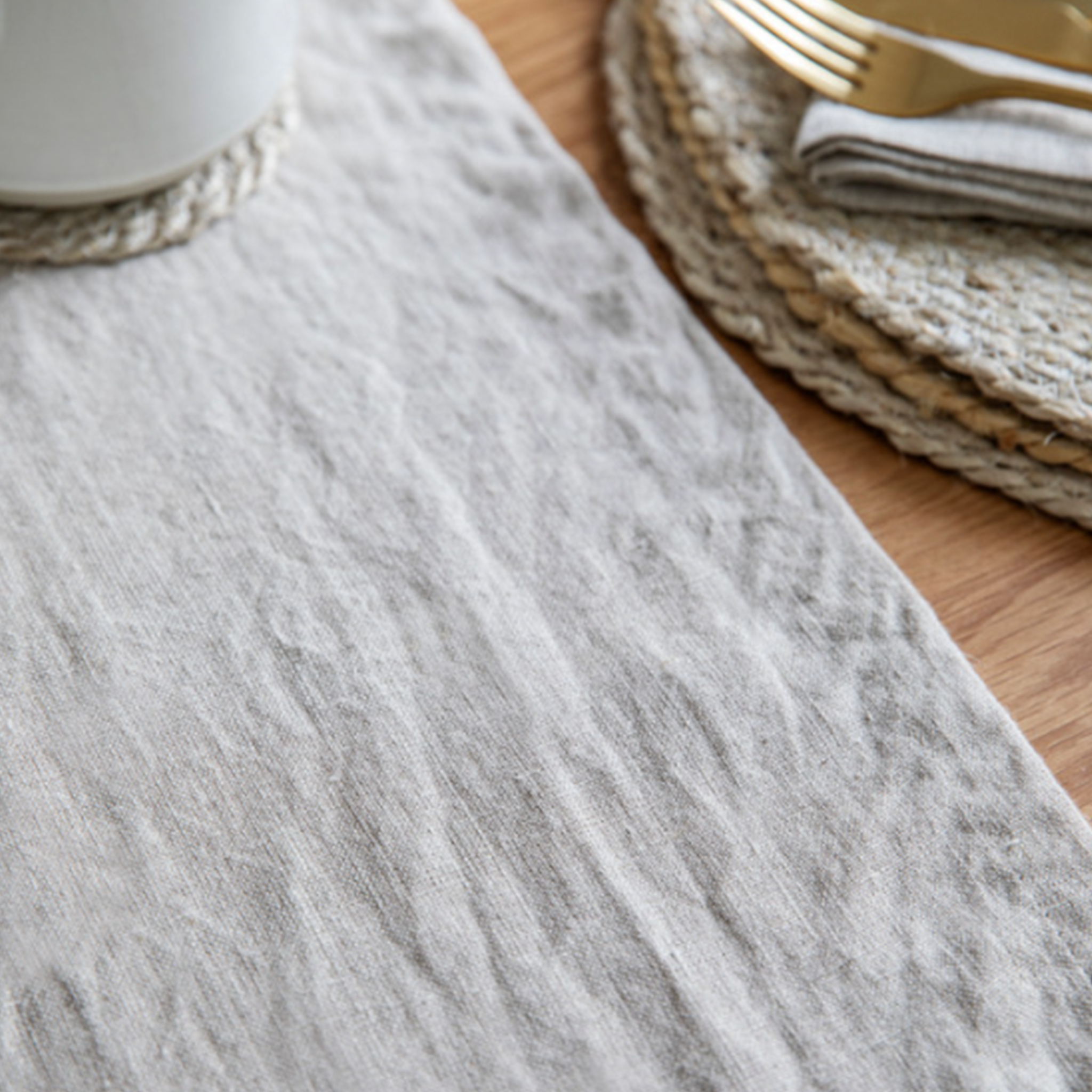 Classic Linen Table Runner | Natural