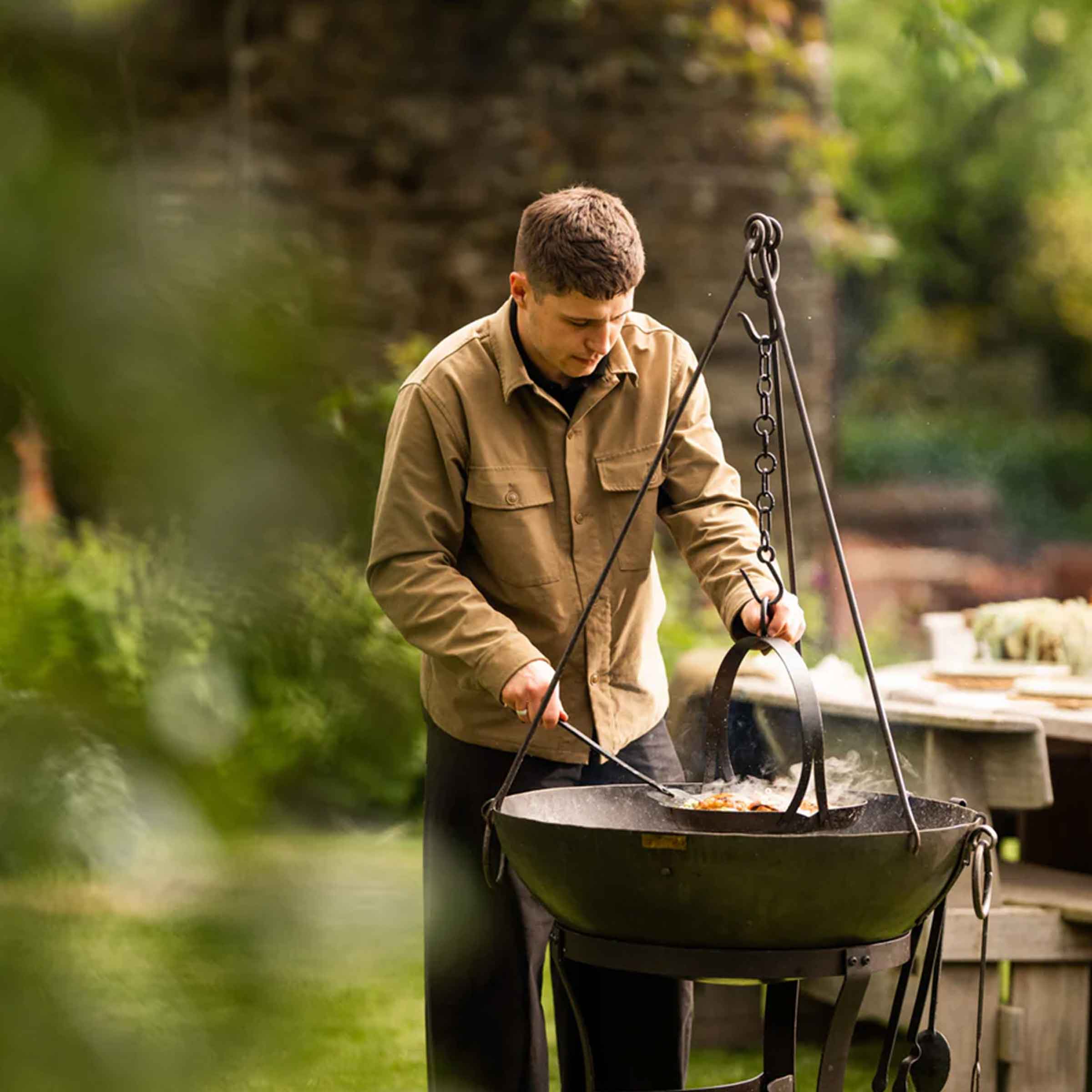 Cooking Tripod with Chain to fit 70/80cm Kadai BBQ