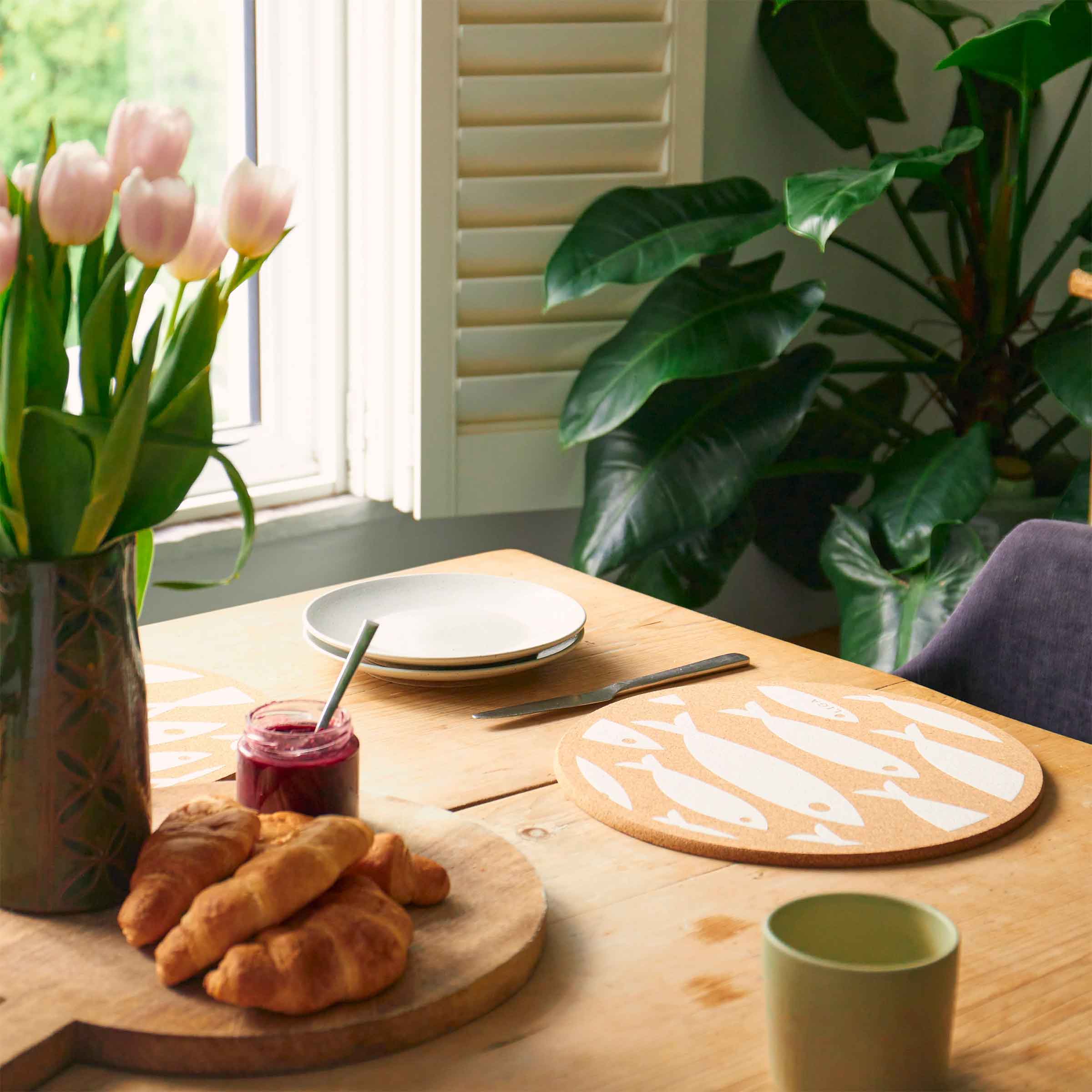Cork Placemat 30cm | Fish