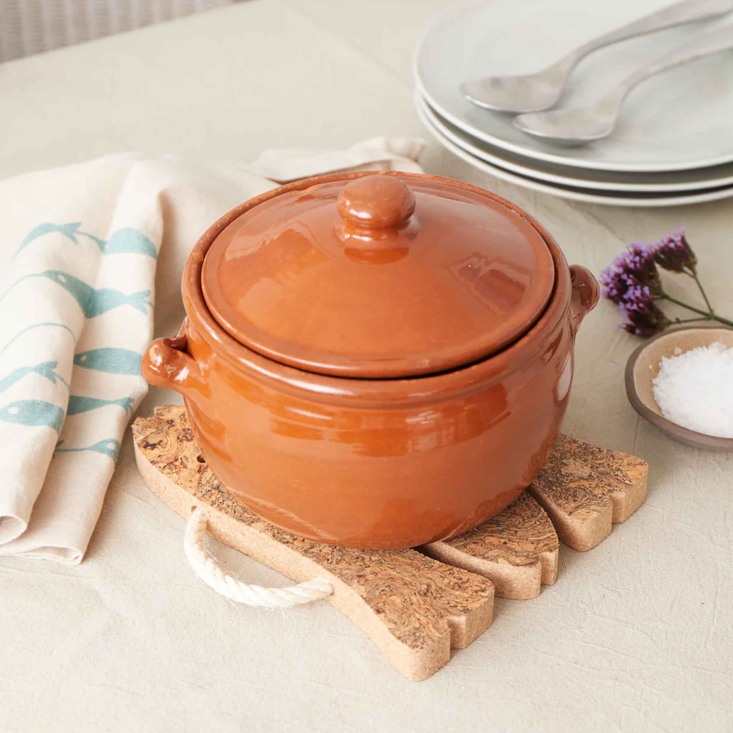 Natural Cork Fish Trivet | 3 Fish
