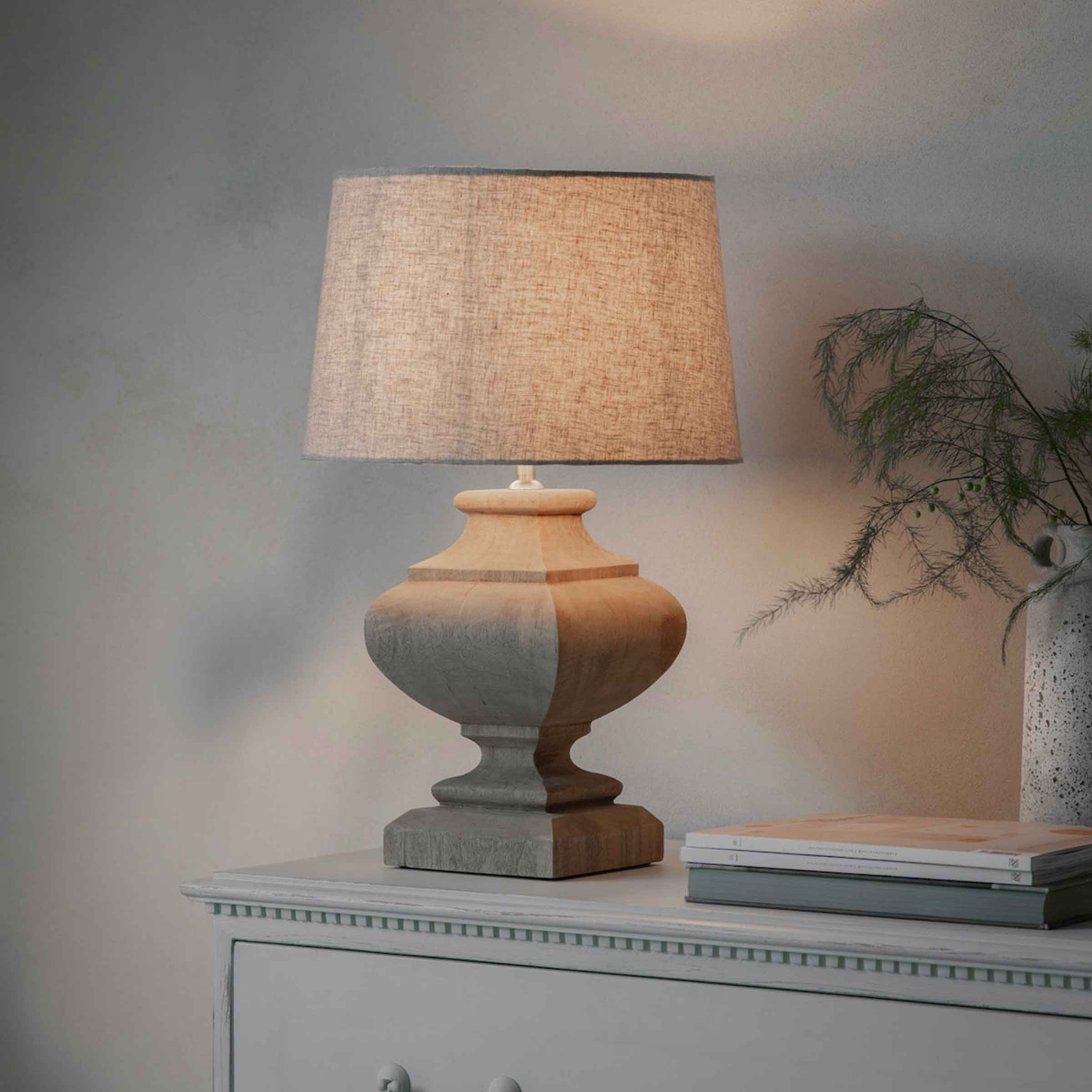 Dalhouise Wooden Tiered Table Lamp