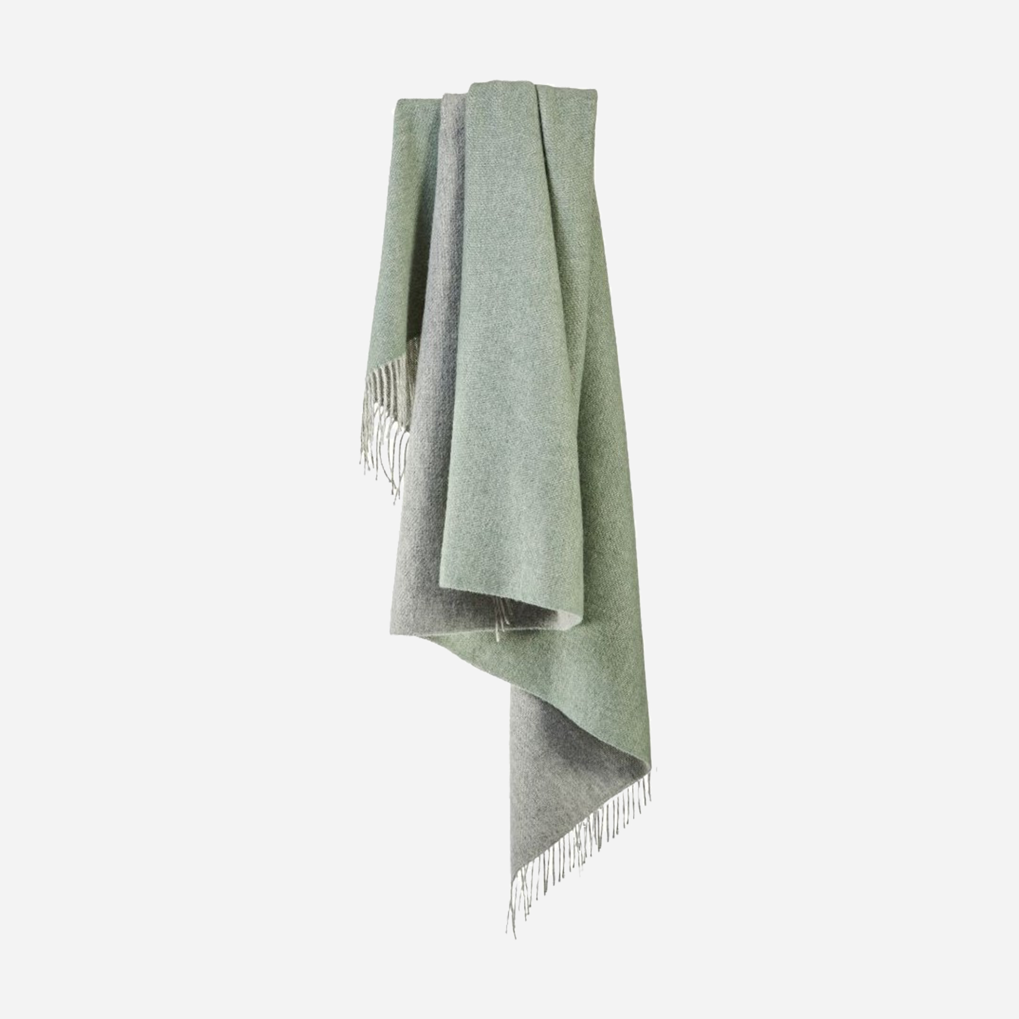 Pure New Wool Throw | Dartmoor | Ice Green