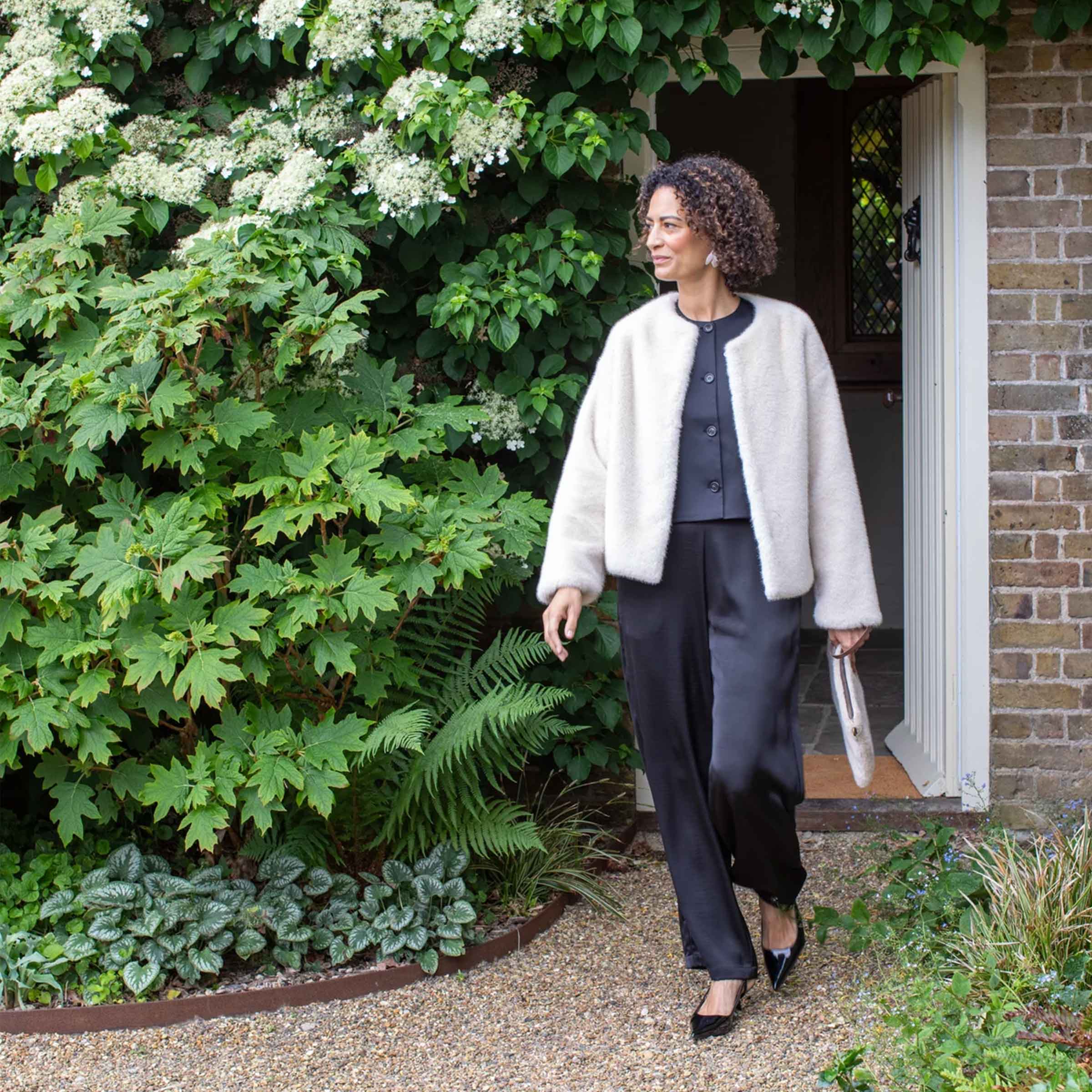 Delilah Coat | Bone White