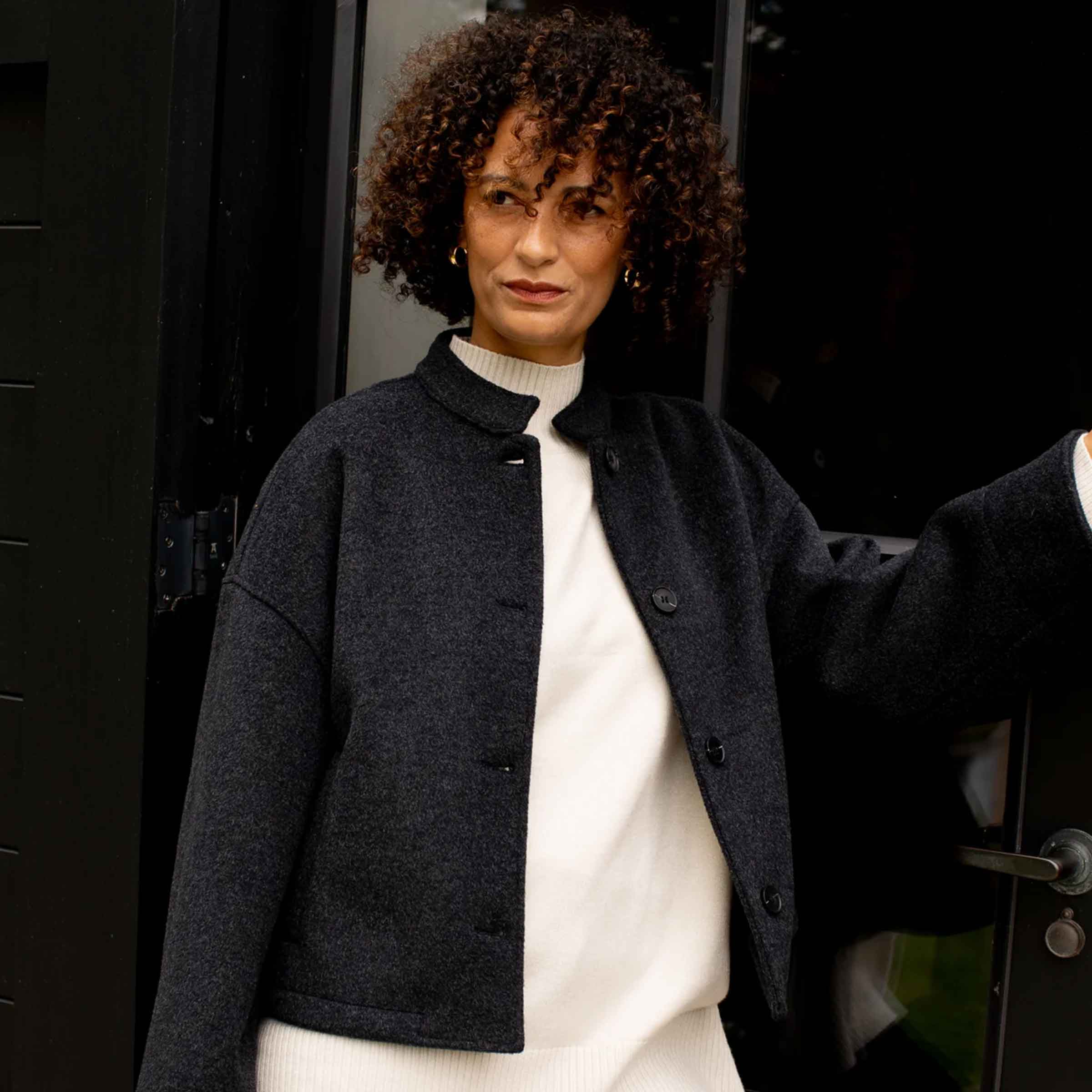 Edwina Jacket | Charcoal