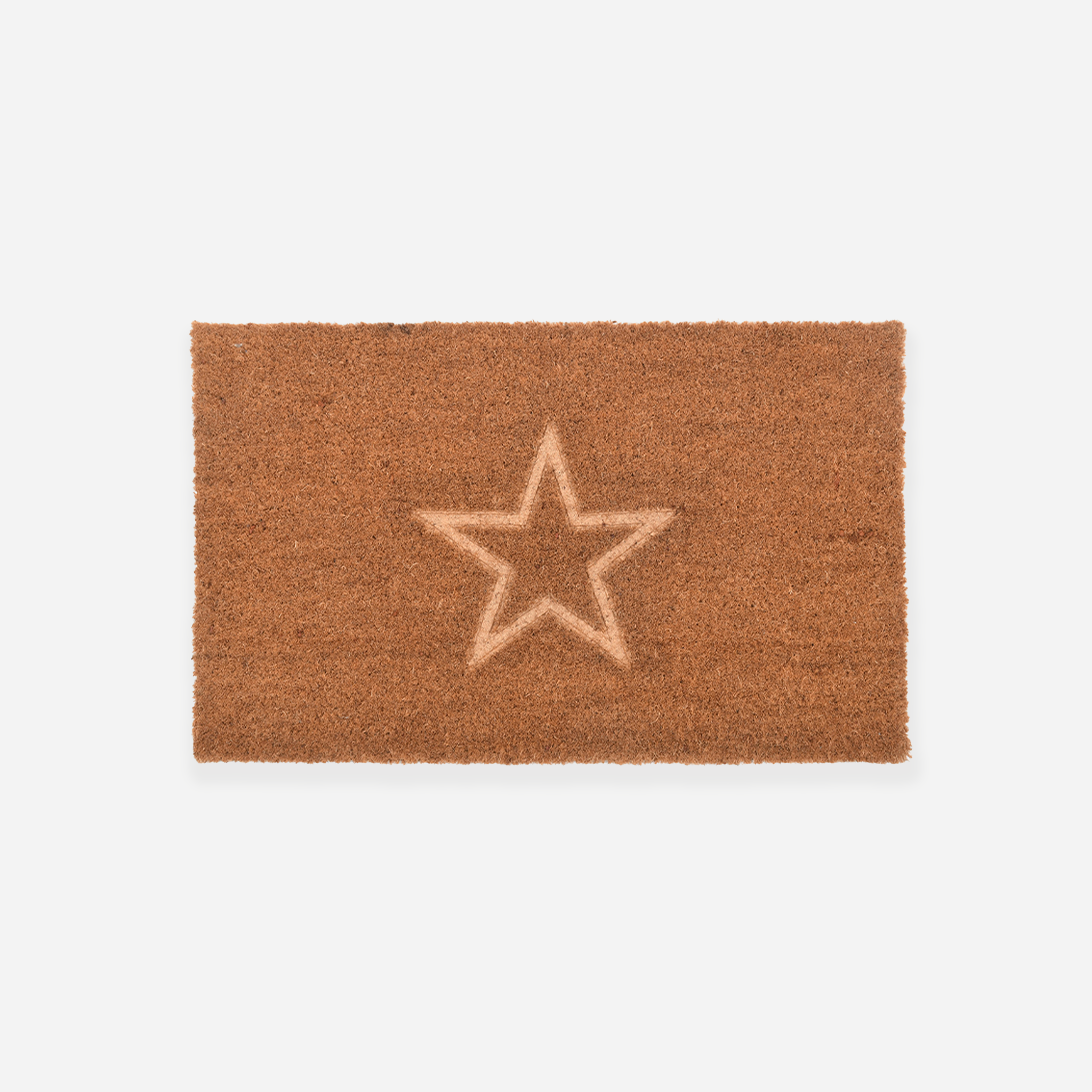 Embossed Star Doormat | Natural | Small