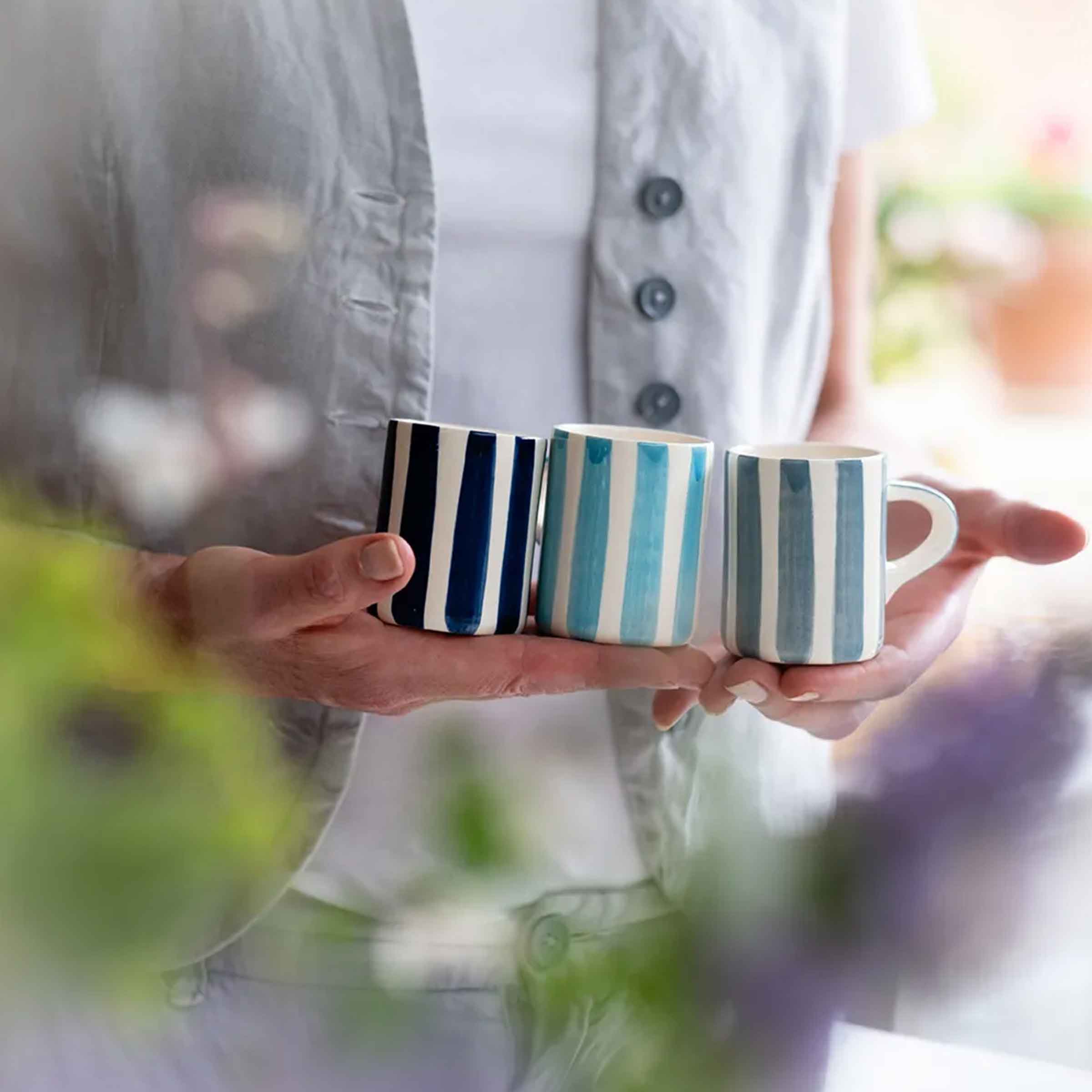 Musango Candy Stripe Espresso Cup | Graphite