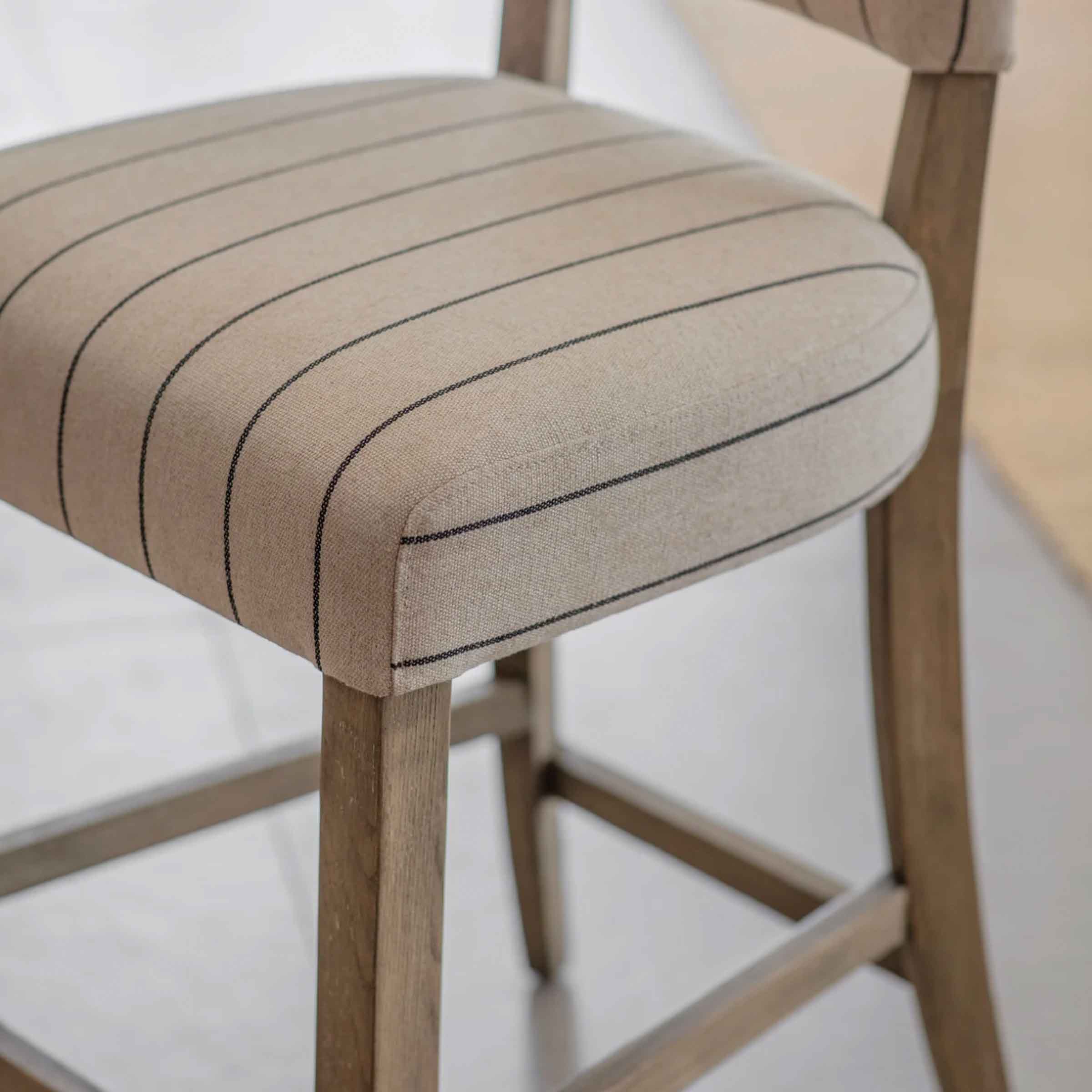 Flores Striped Bar Stool