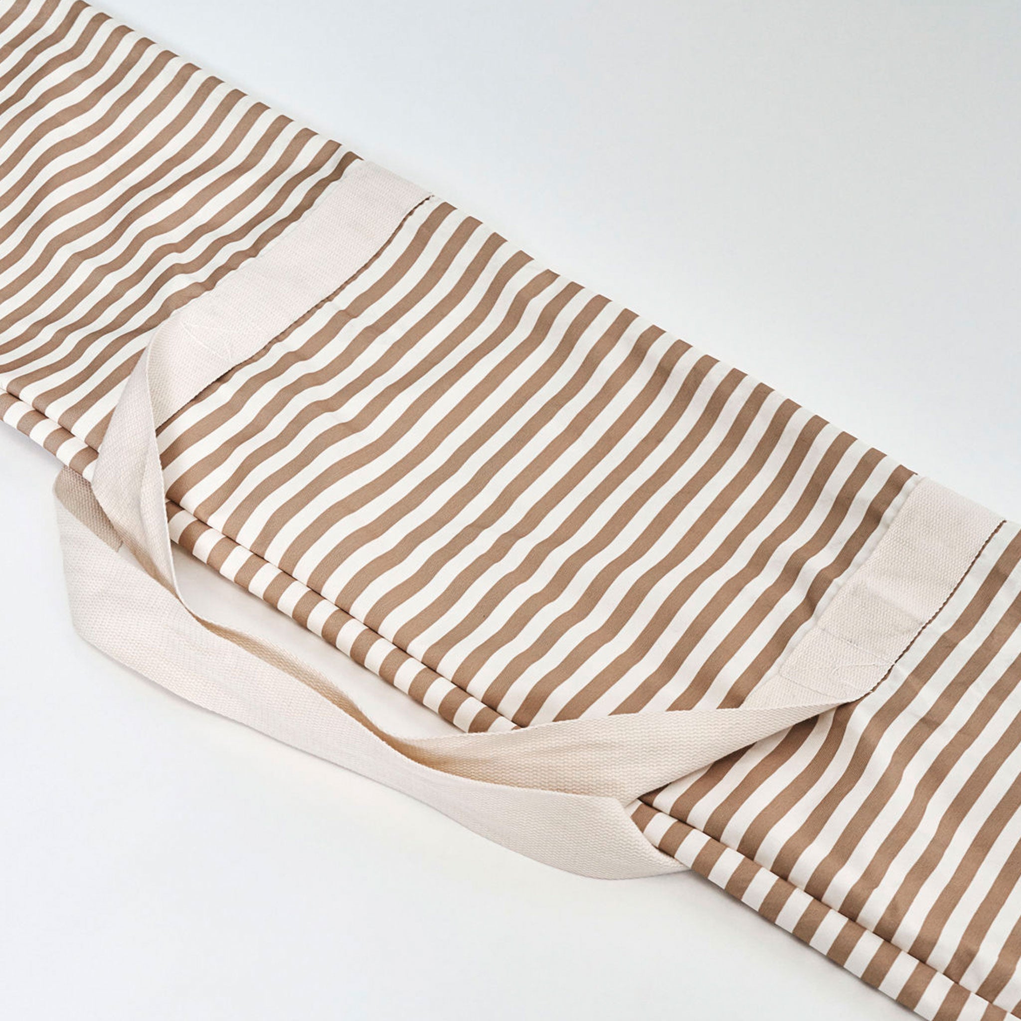 Garden Umbrella – Sand Stripe with Fringe