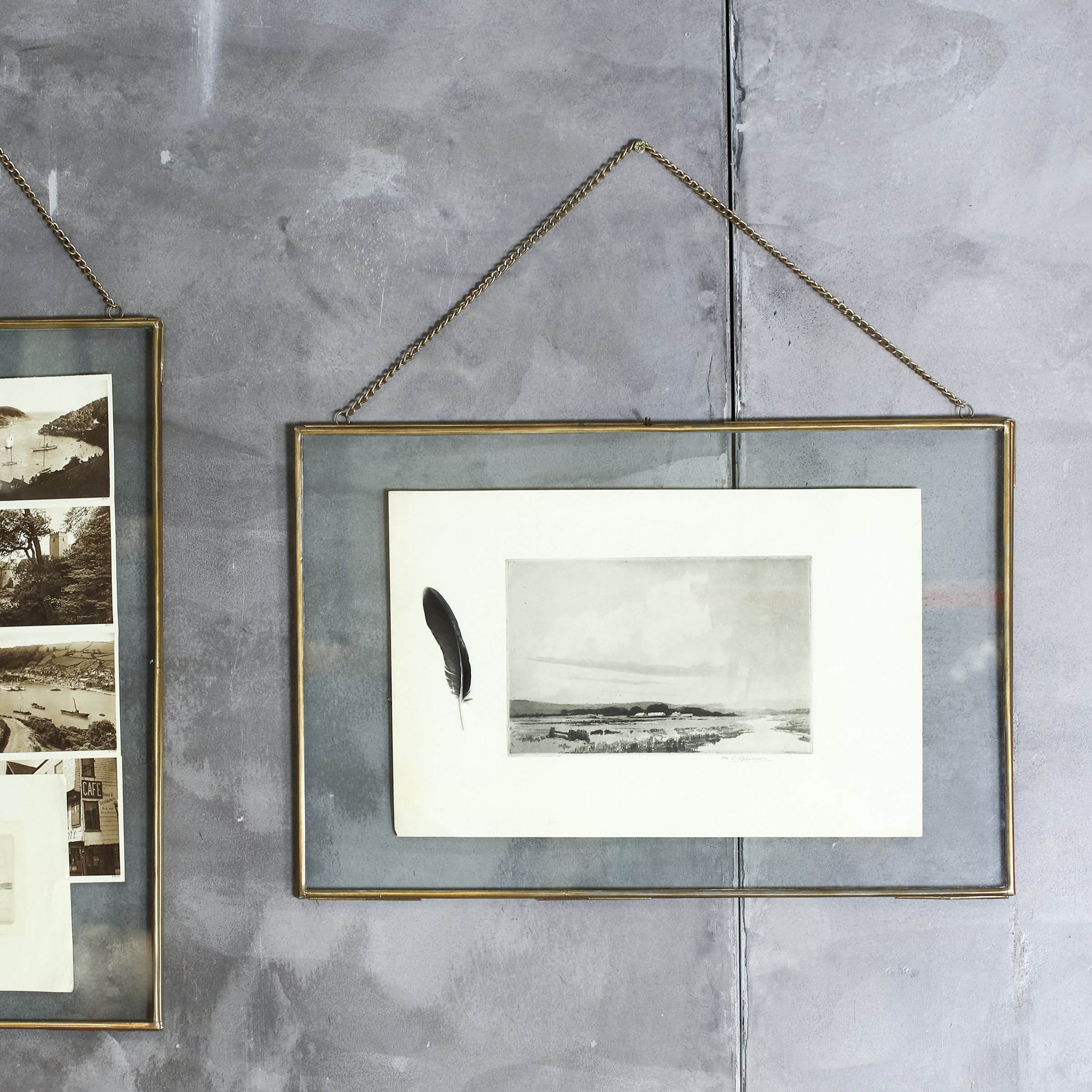 Gigantic Antique Brass Kiko Frame