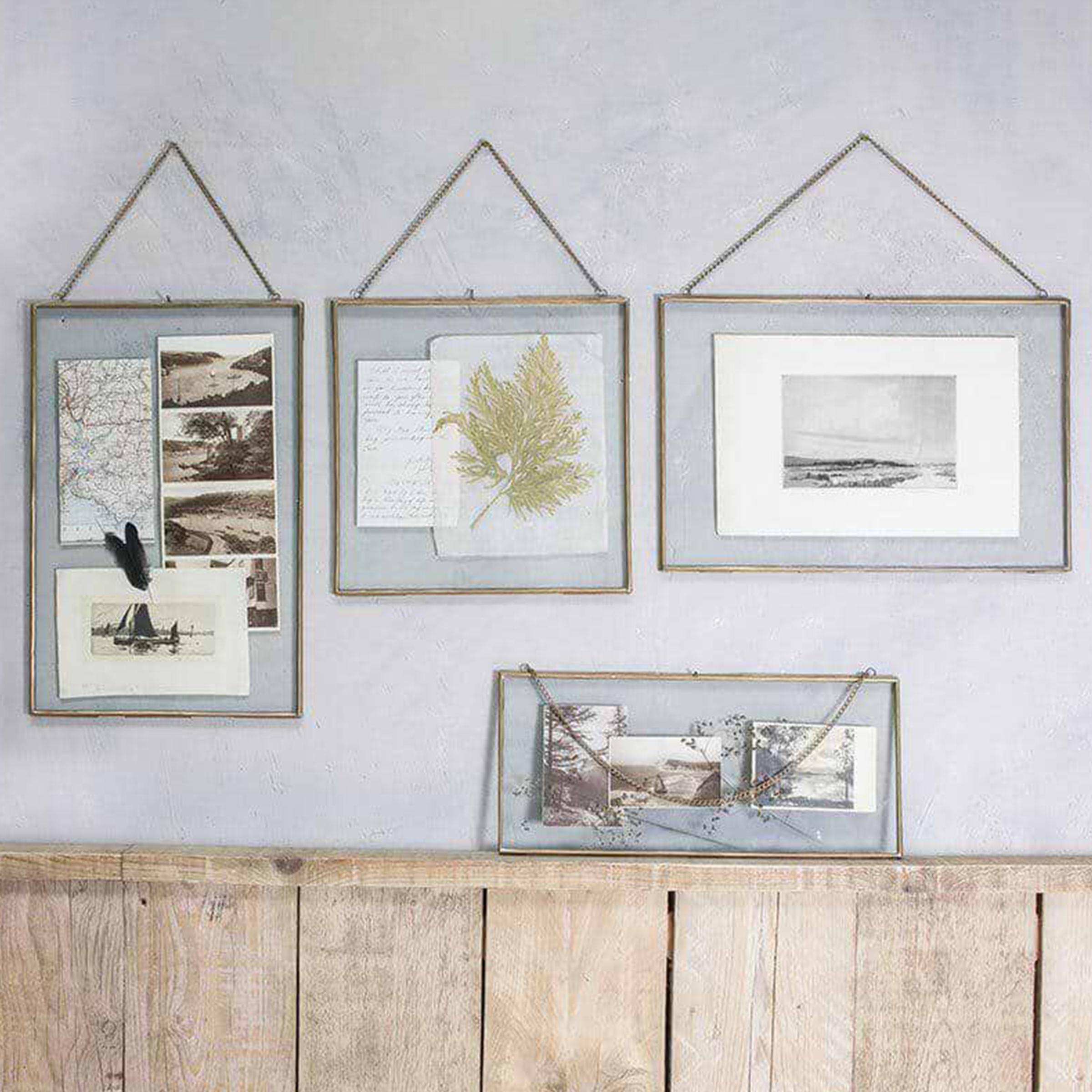 Gigantic Antique Brass Kiko Frame