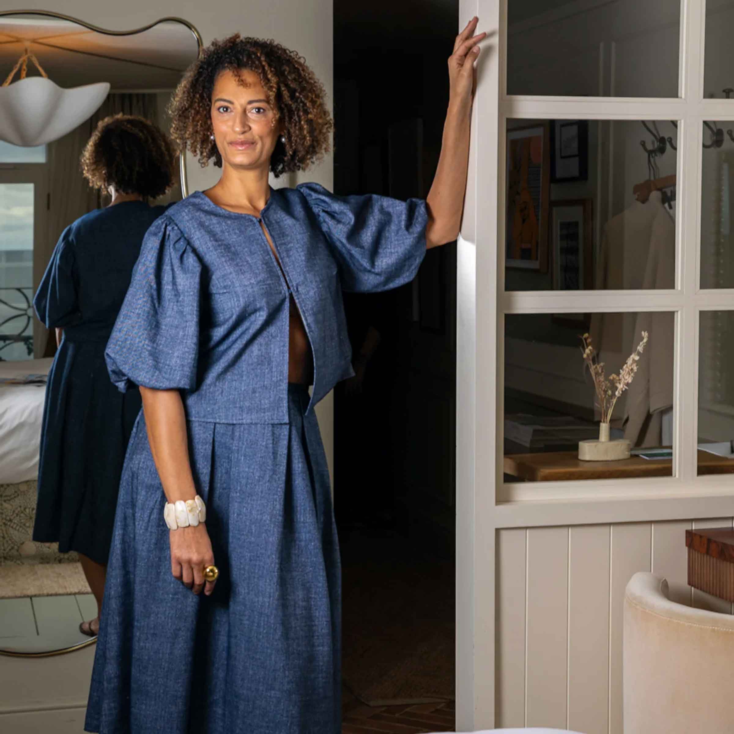 Gloria Skirt | Dark Denim