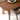 close up of a dining table showing the rounded corners on the table top