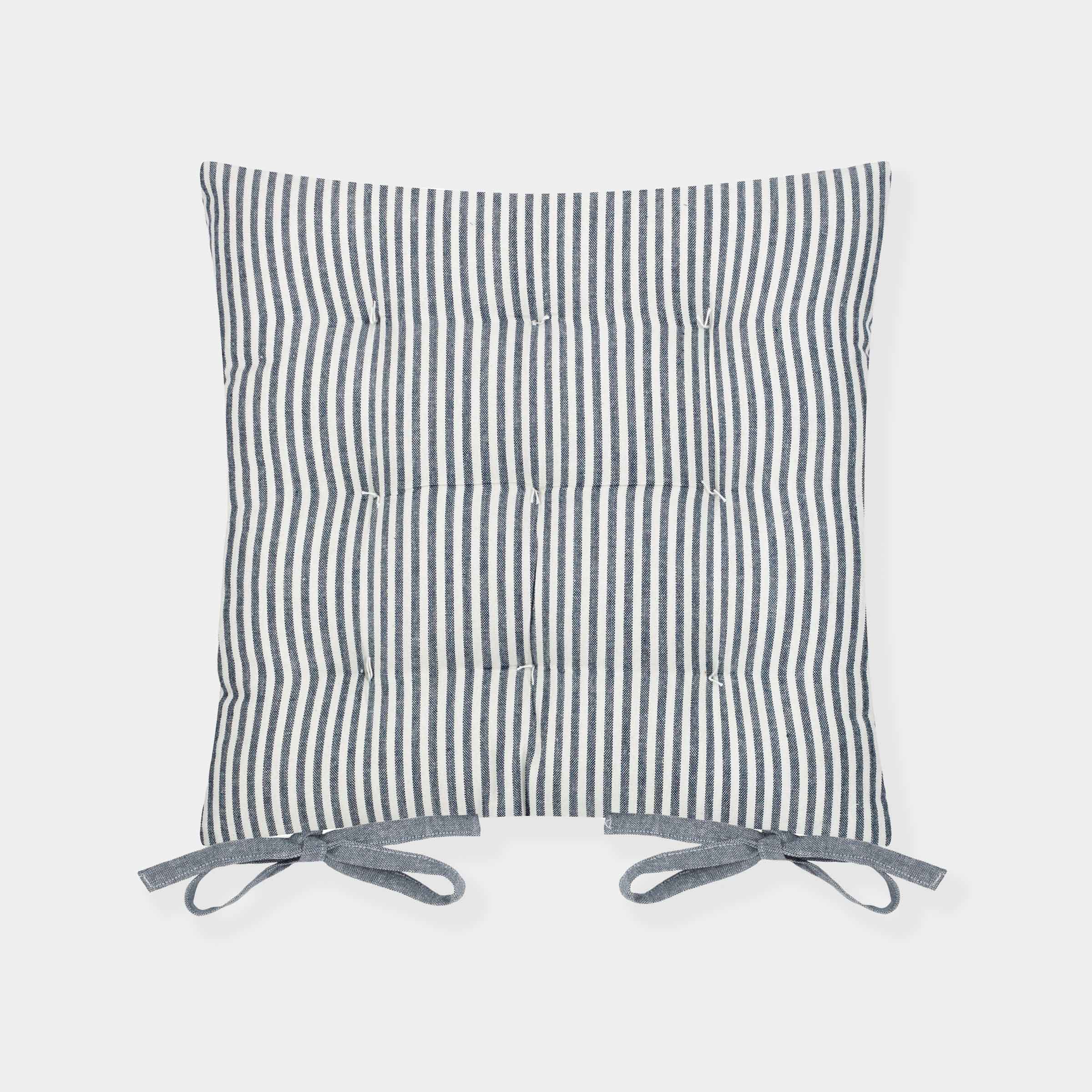 Hayle Striped Seat Pad | Set of 2 | Navy