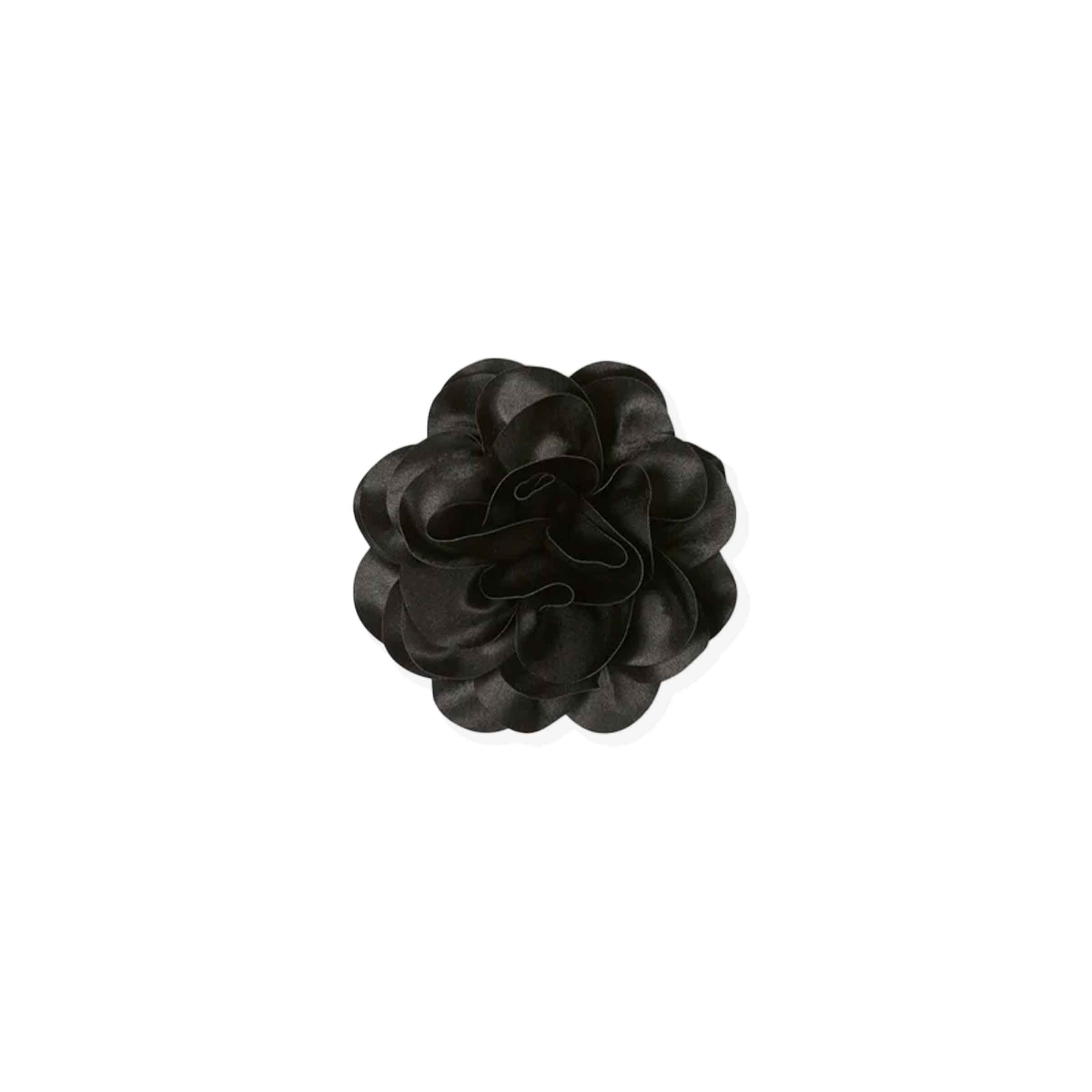 Hove Flower Brooch | Black