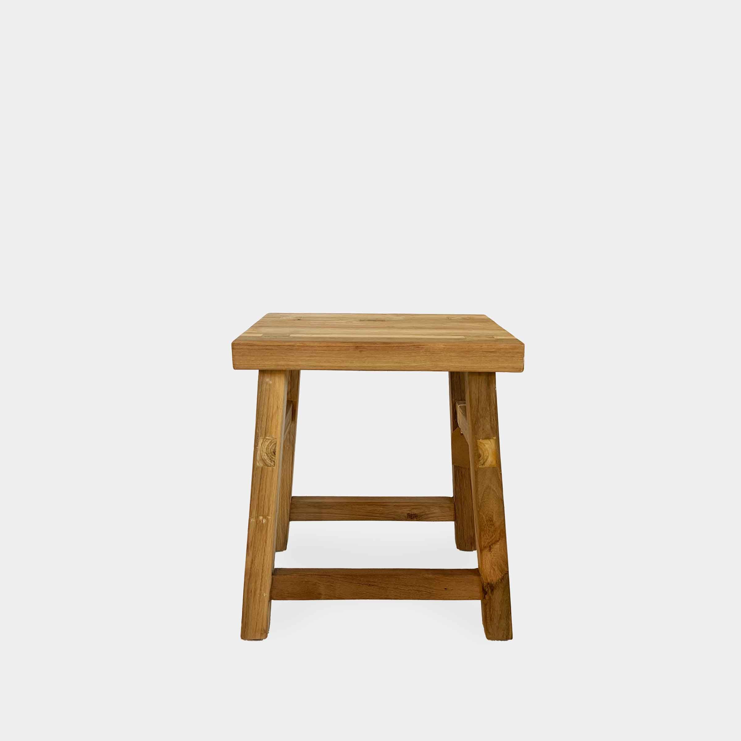 KAY Reclaimed Teak Stool | H45