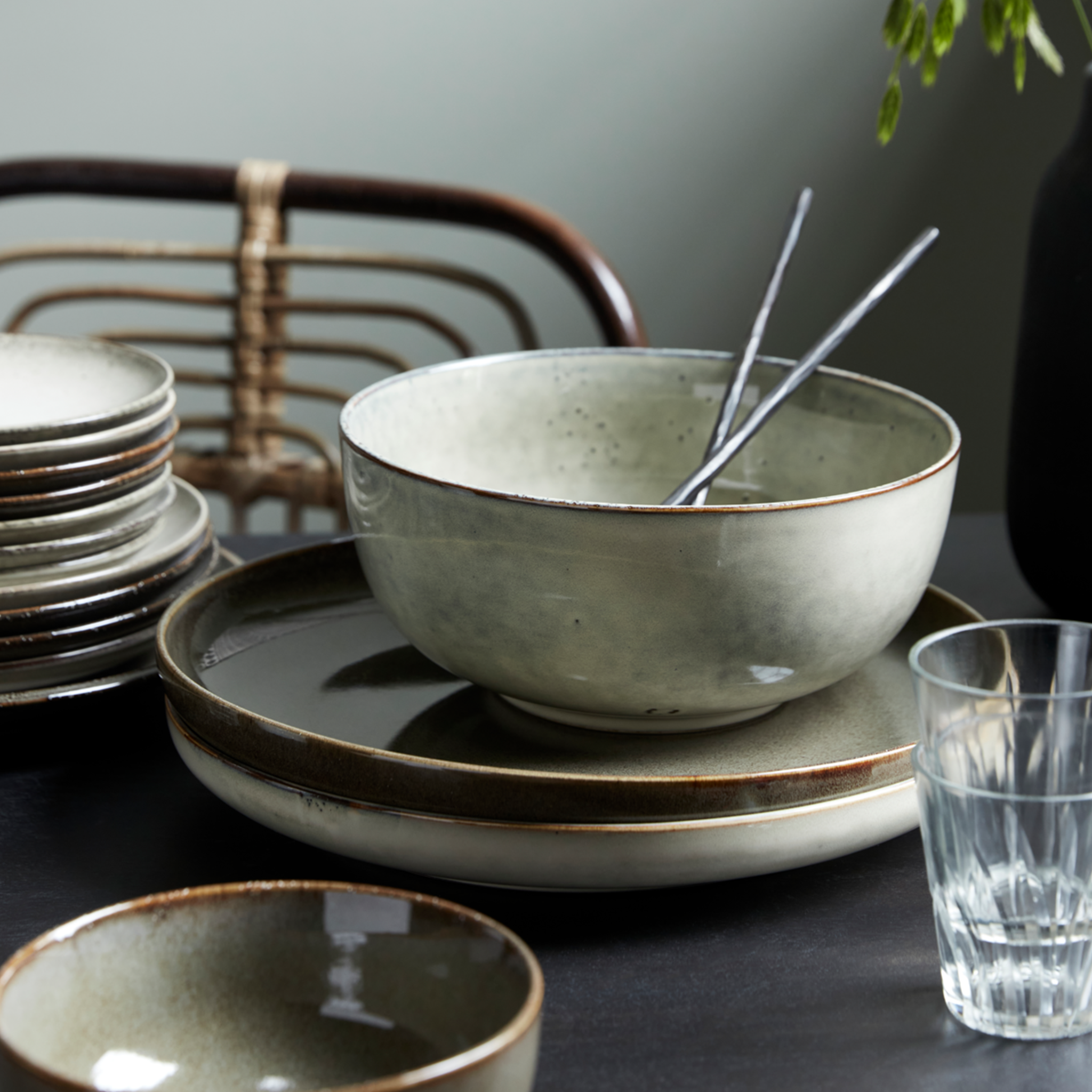 Lake Serving Bowl | Grey