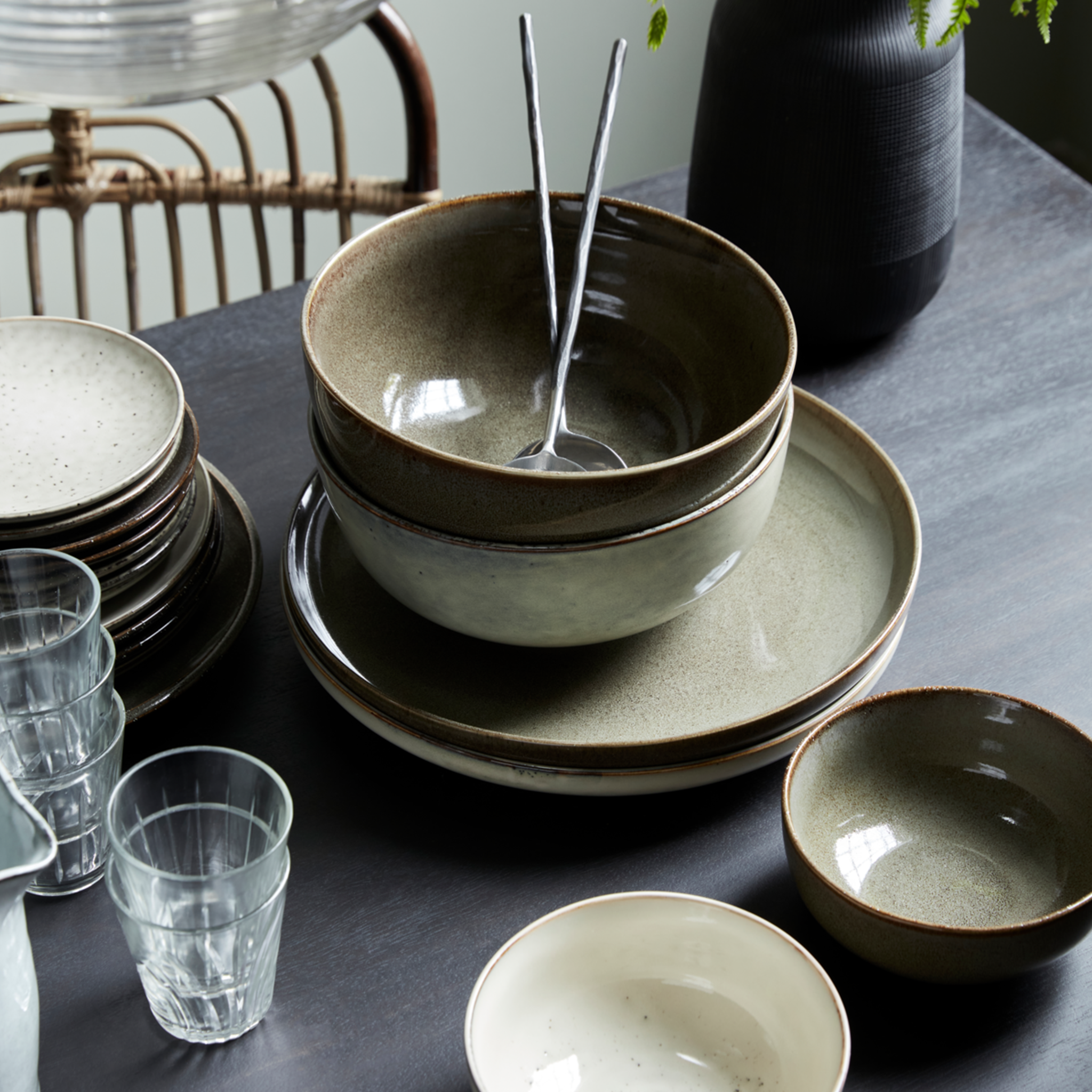 Lake Serving Bowl | Grey