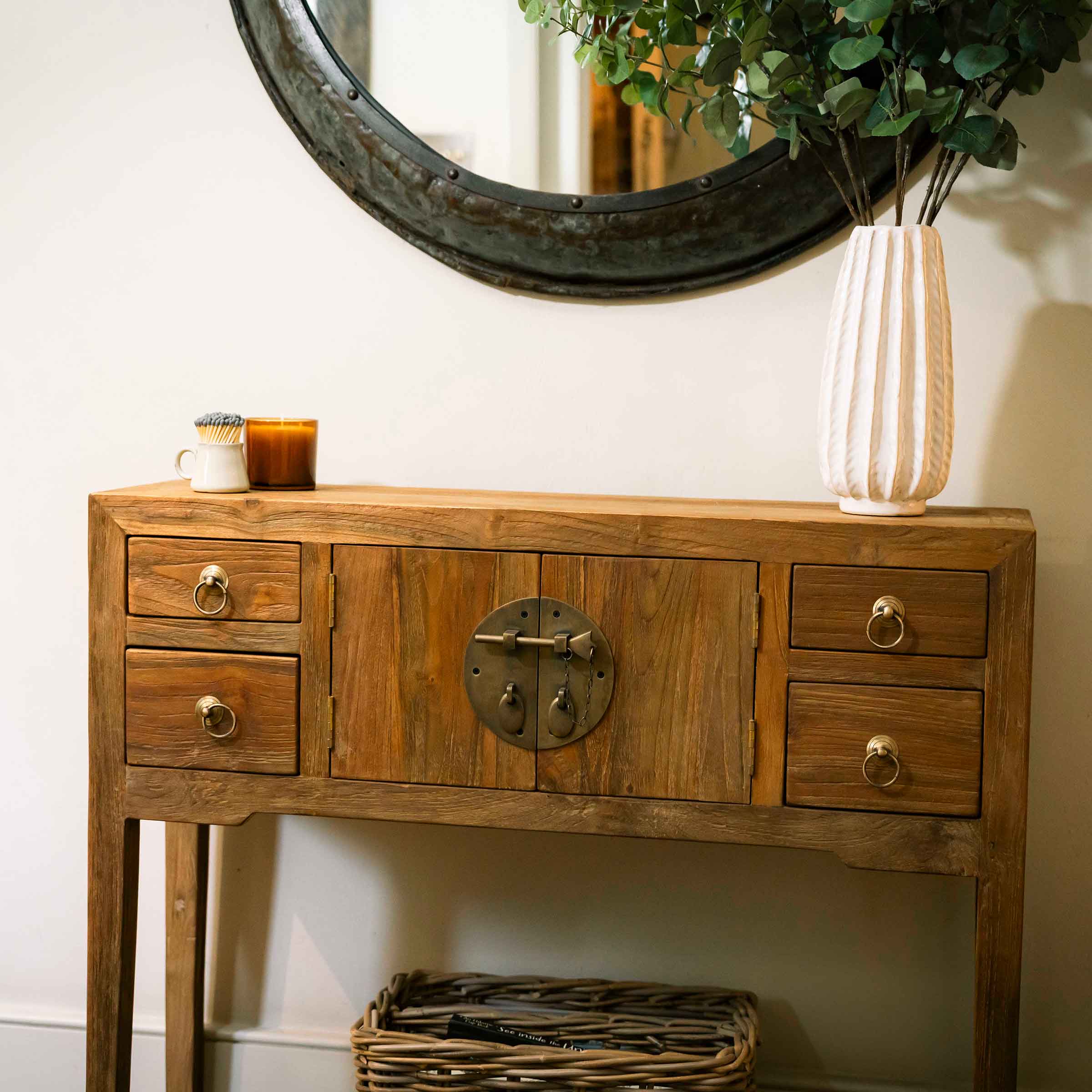 Leno Reclaimed Teak Console
