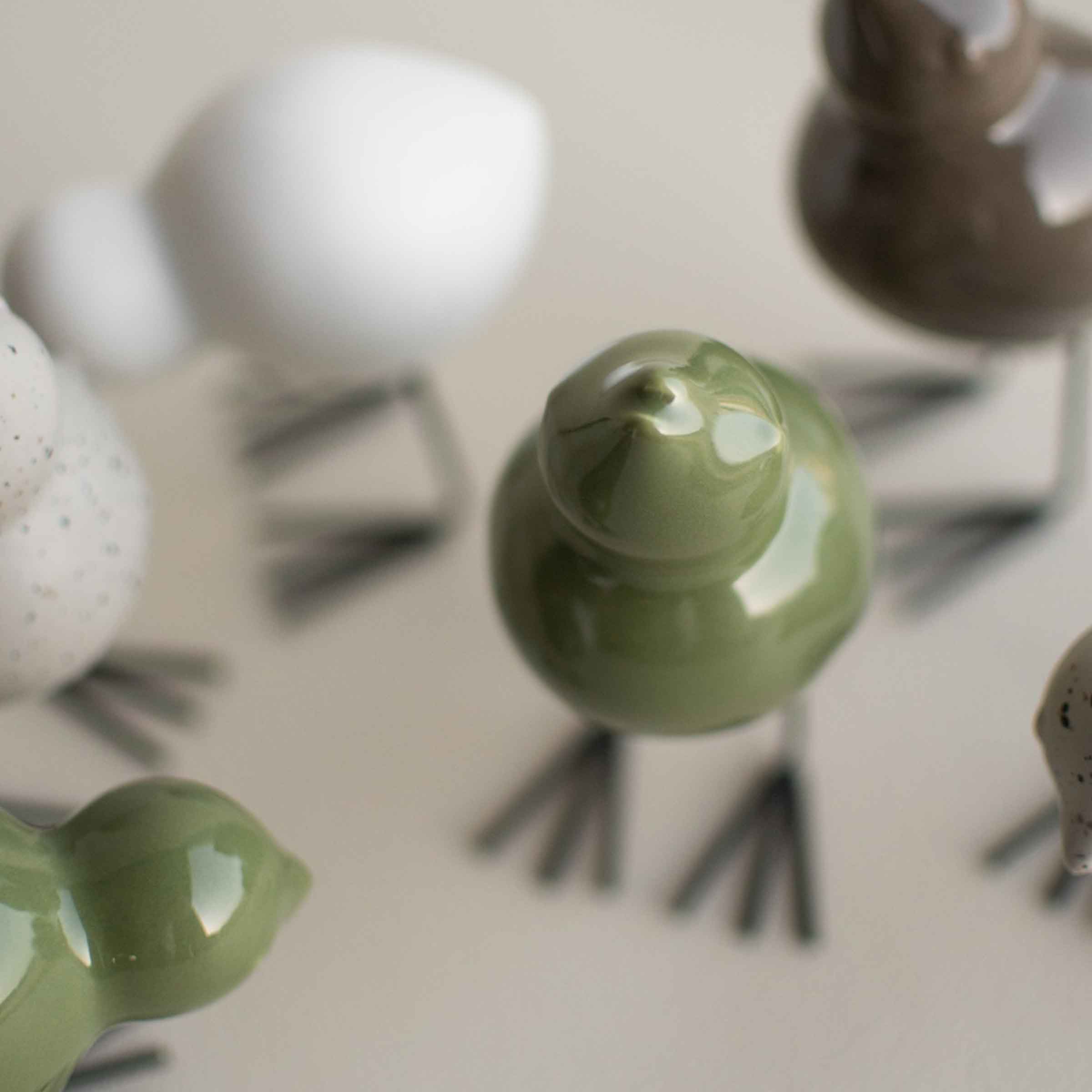 Little Bird | Shiny Green | Set of 2
