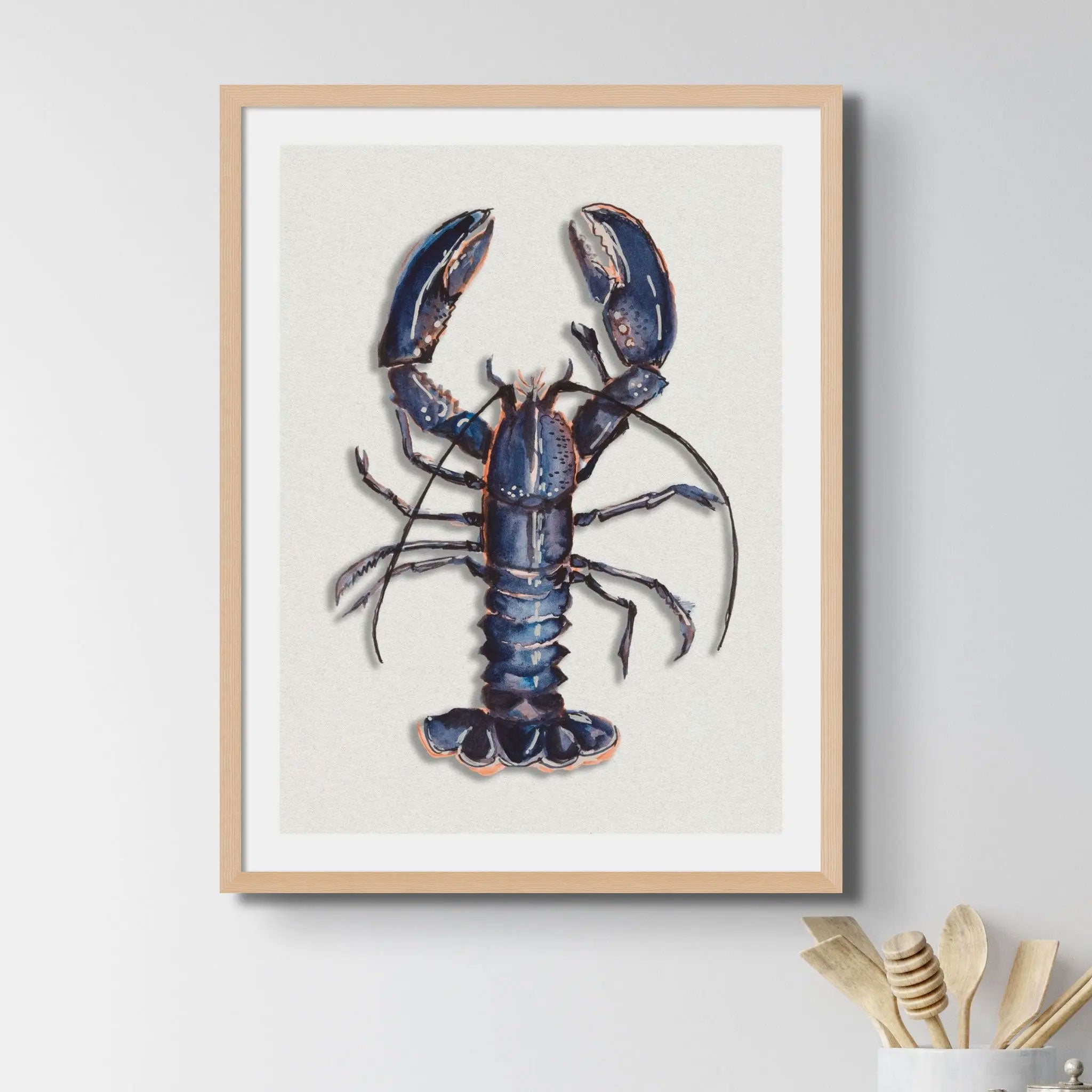 Lobster Watercolour Shellfish Print