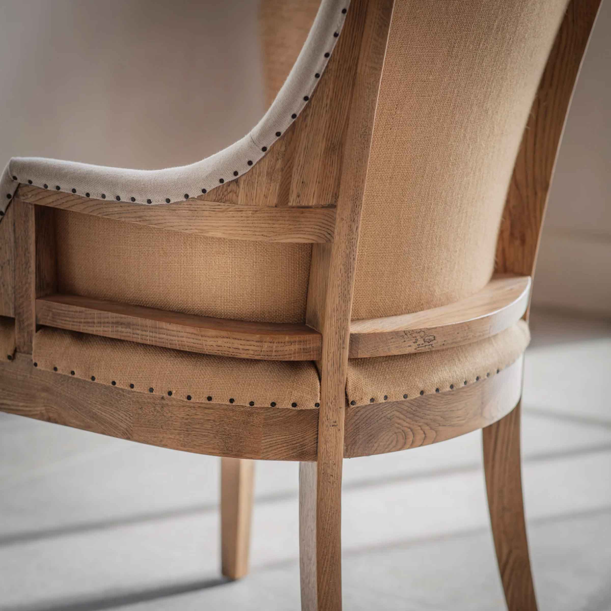 Lovina Blue Stripe Deconstructed Carver Chair