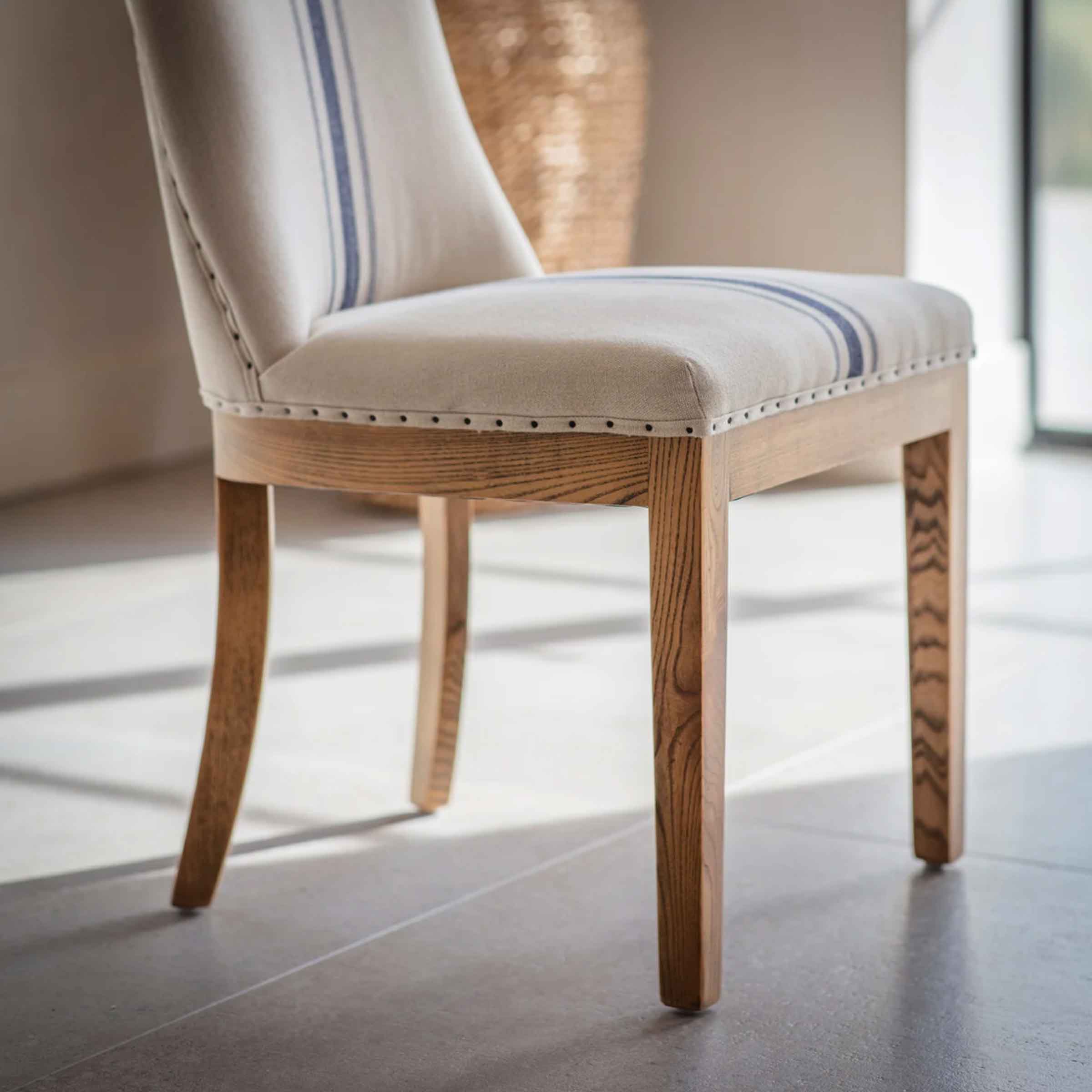 Lovina Blue Stripe Dining Chair