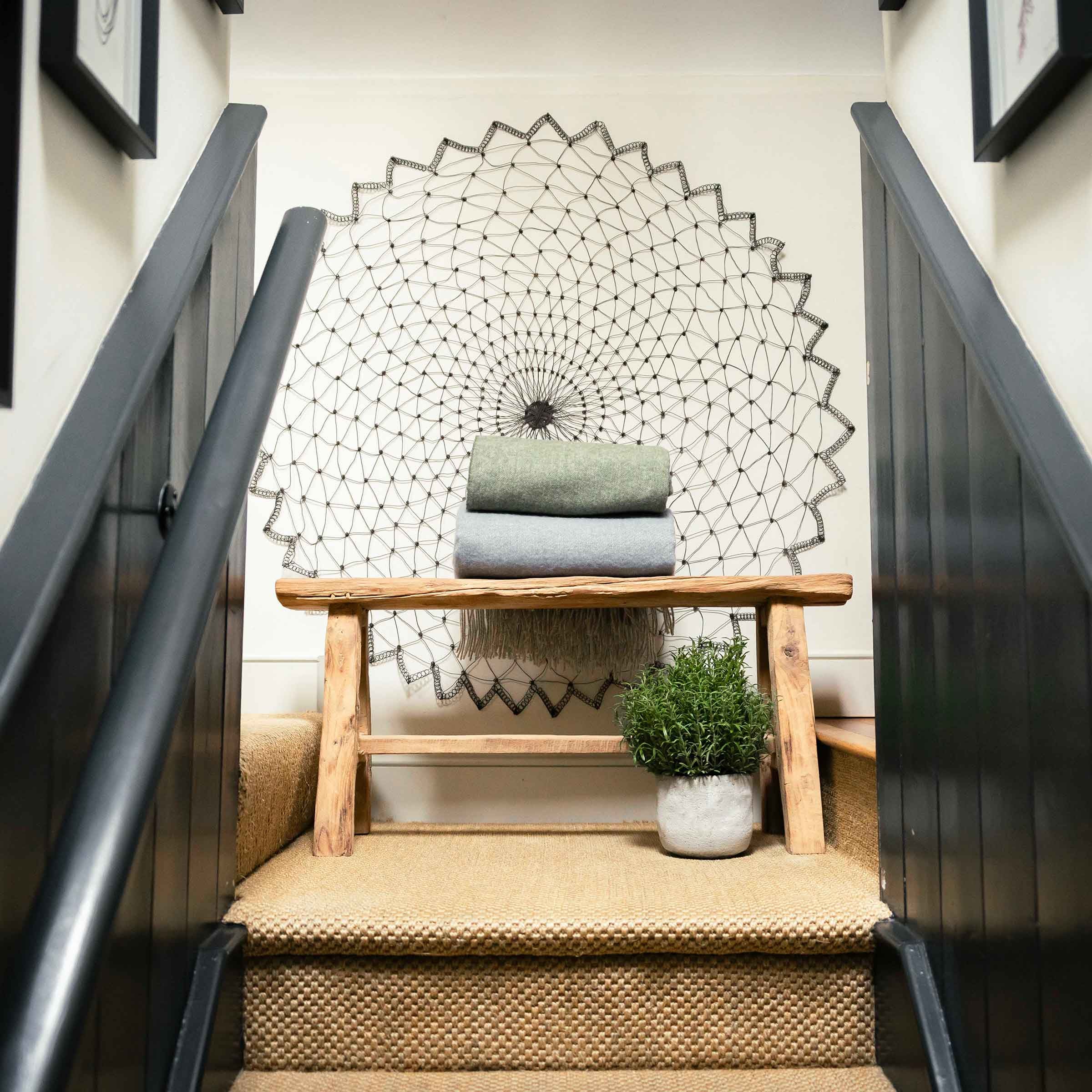 MAT Rustic Teak Bench 100-110cm