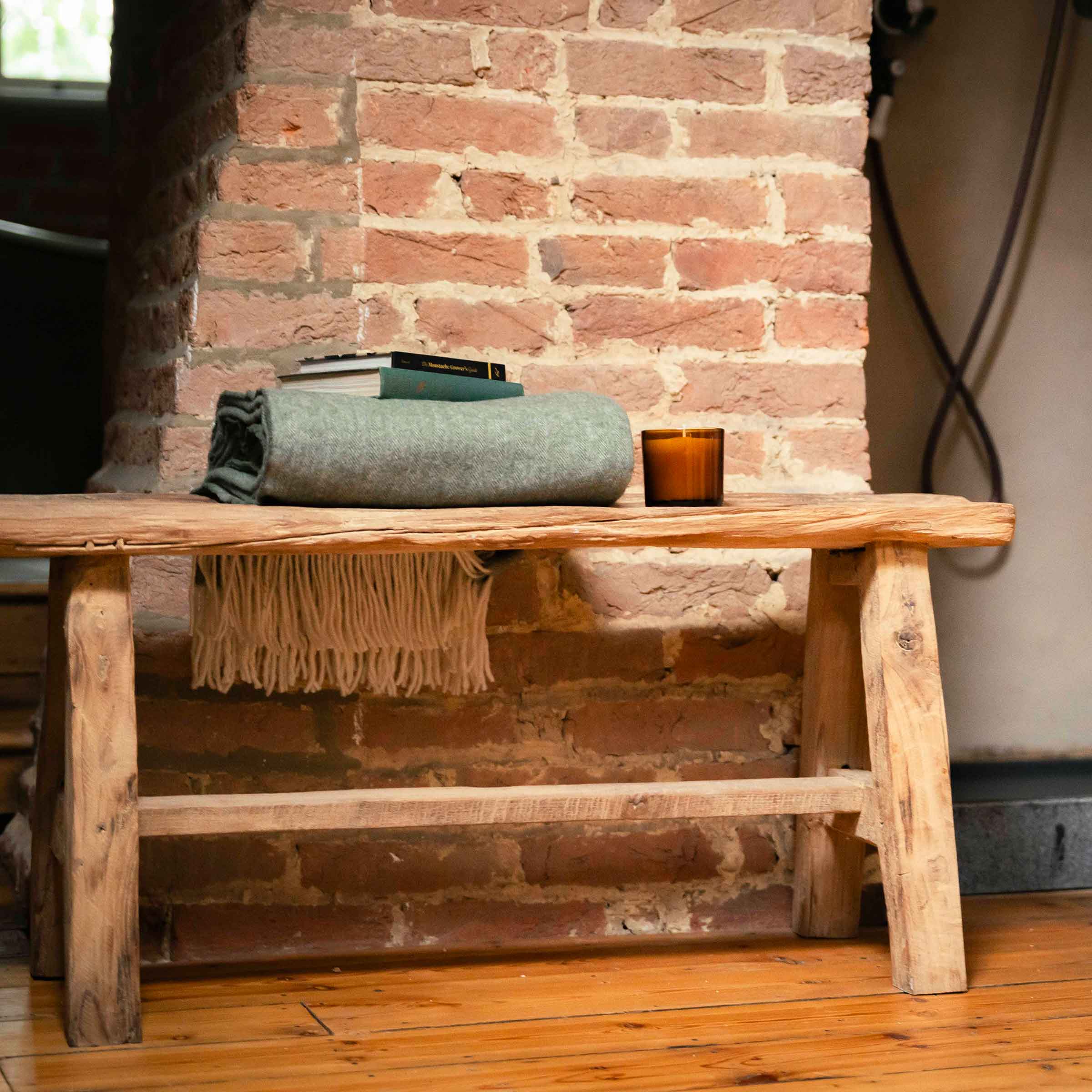 MAT Rustic Teak Bench 100-110cm