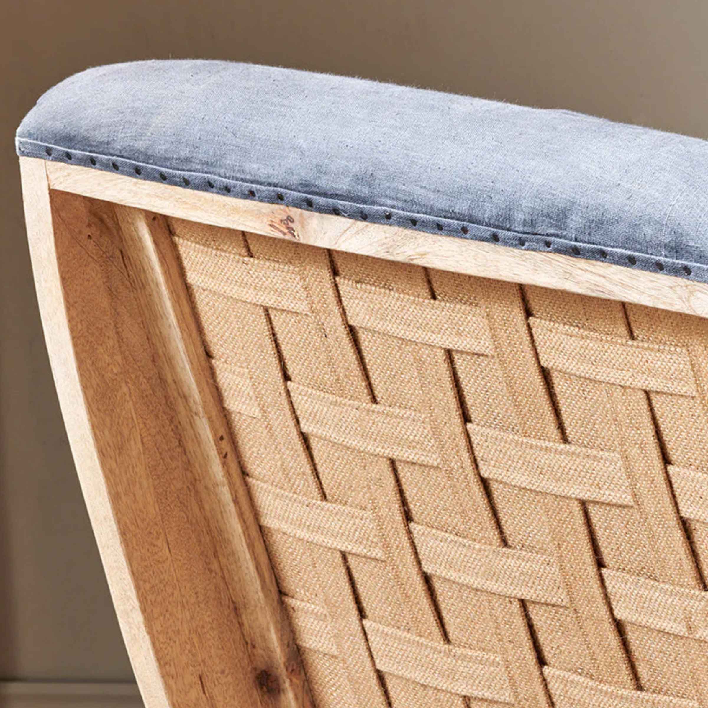 Manta Deconstructed Linen Armchair | Charcoal