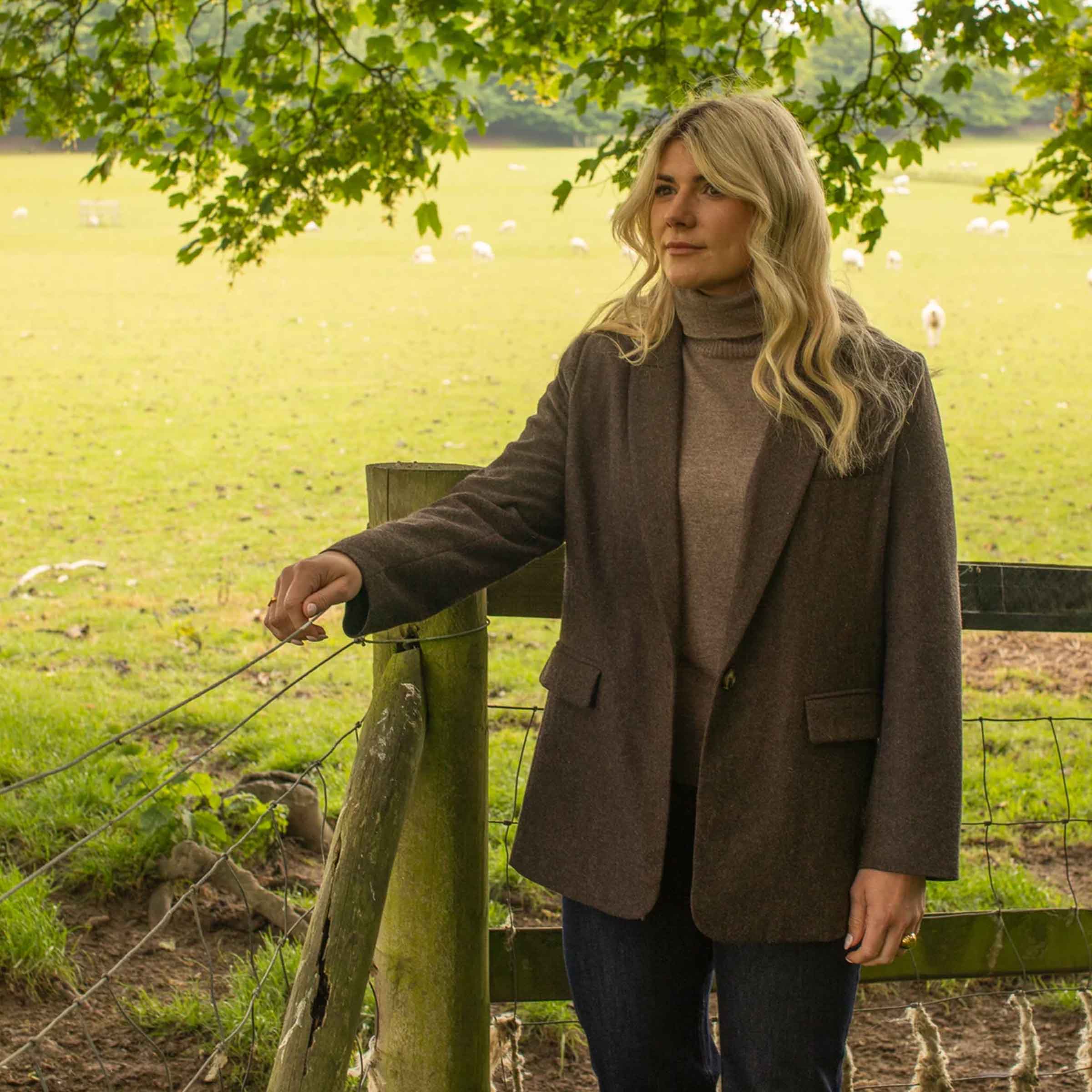 Martha Roll Neck Jumper | Dark Biscuit