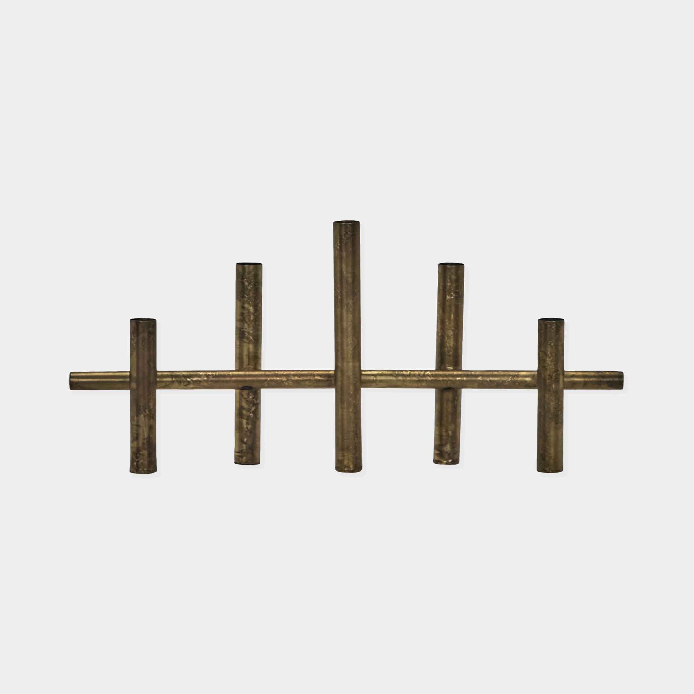 Maxi Antique Brass Candle Holder