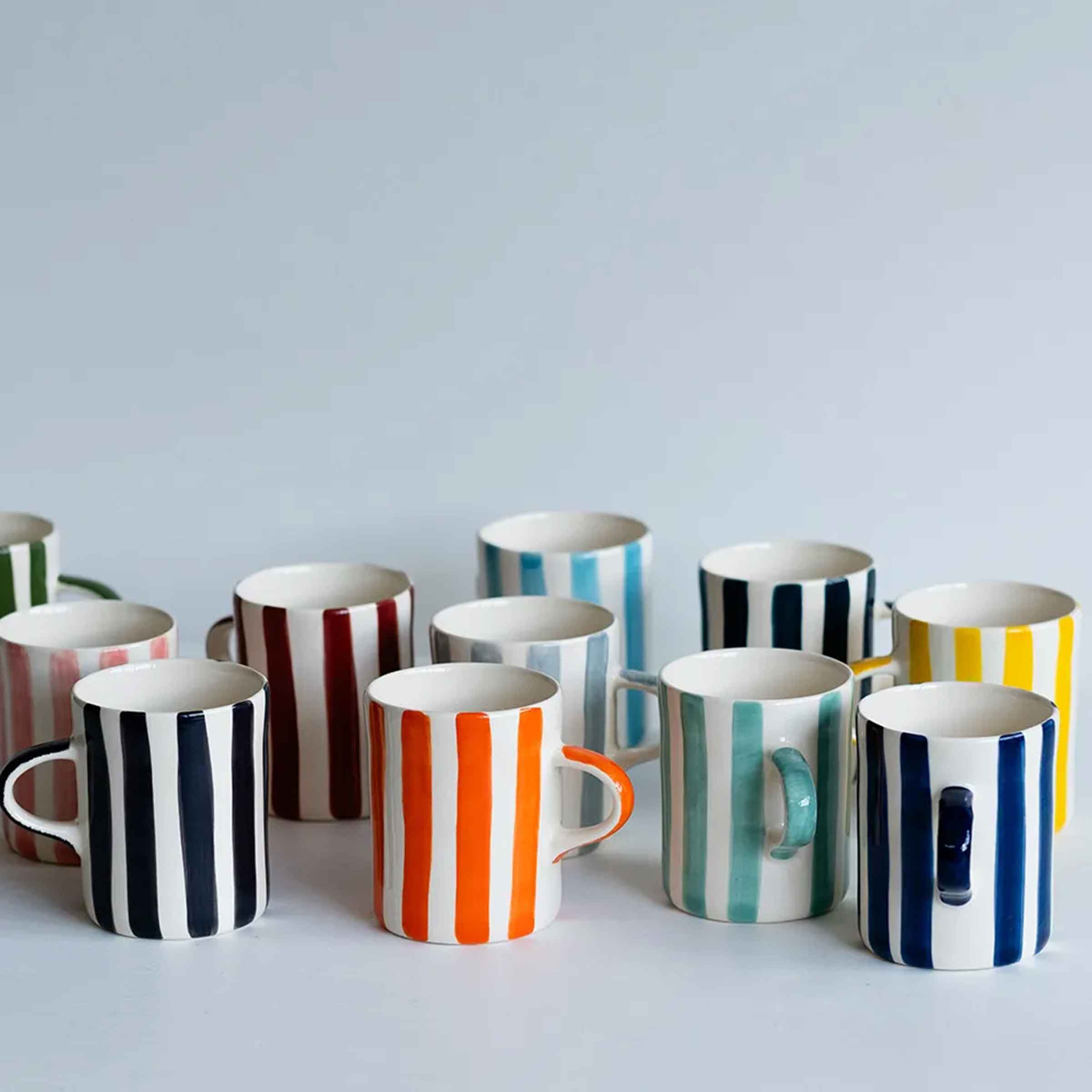 Musango Candy Stripe Demi Mug | Graphite