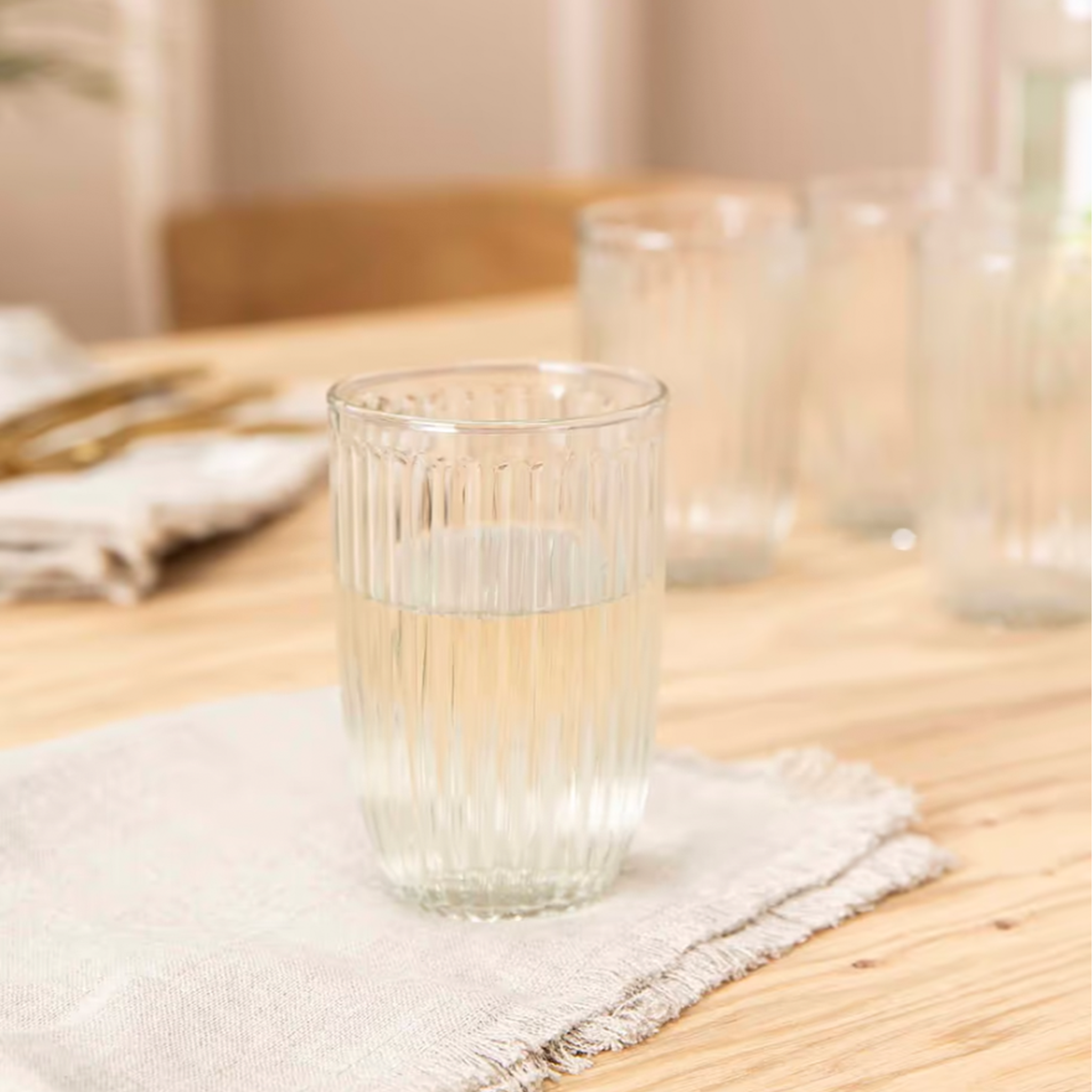 Northmoor Ribbed Tall Tumblers | Set of 4